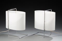 Model 1021 Pair of Table/Bedside Lamps by Roger Fatus for Disderot