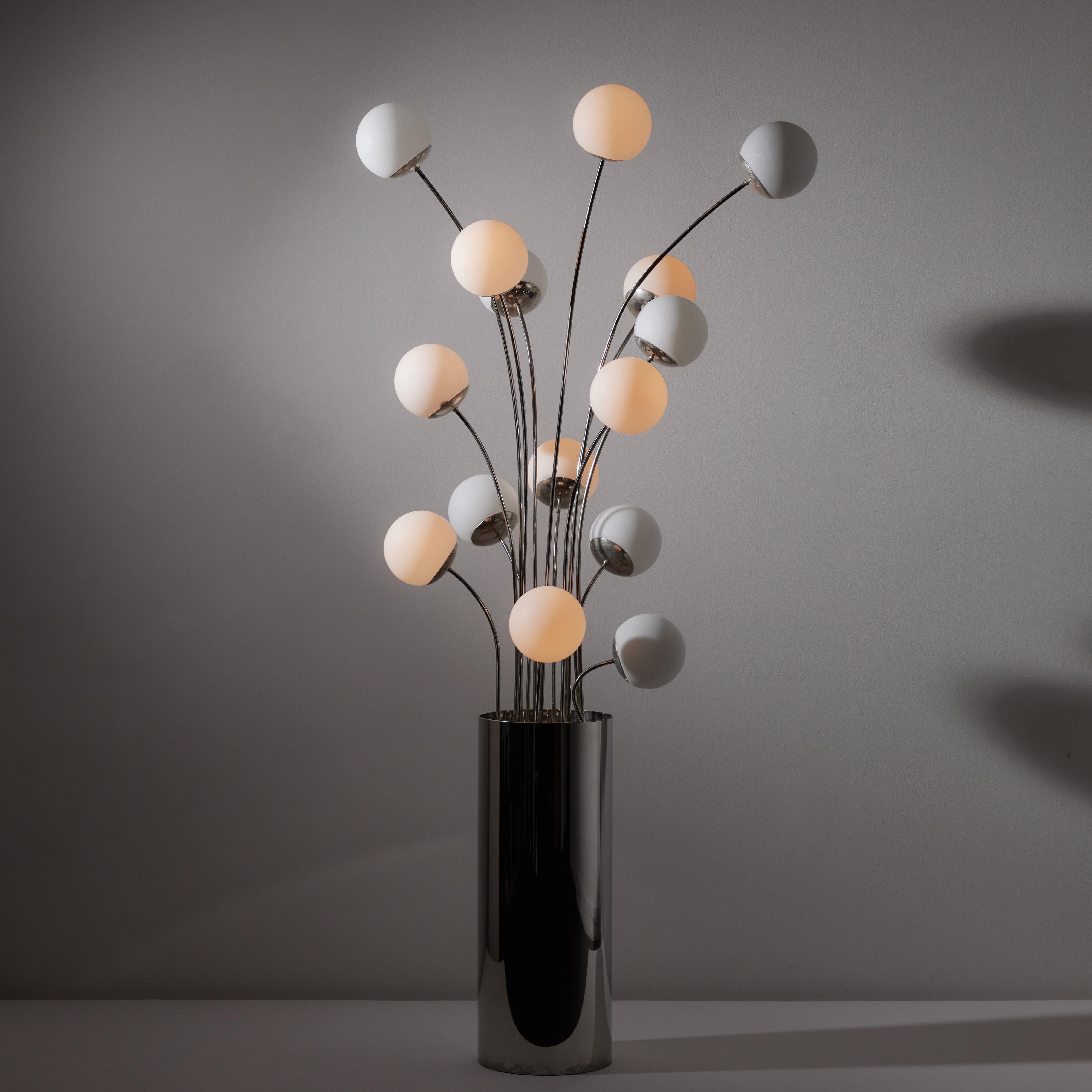 Model 1036/15 Floor Lamp by Pia Guidetti Crippa for Lumi In Good Condition For Sale In Los Angeles, CA