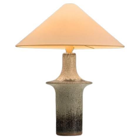 Model "1080" Glazed Stoneware Table Lamp by Søholm, Denmark 1960s