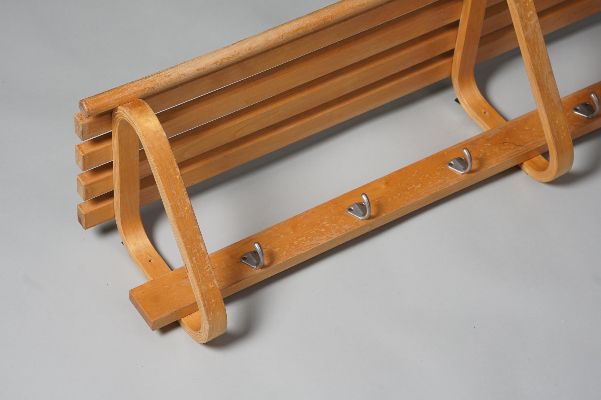 Scandinavian Modern Model 109 Coat Rack, Alvar Aalto, 1950s