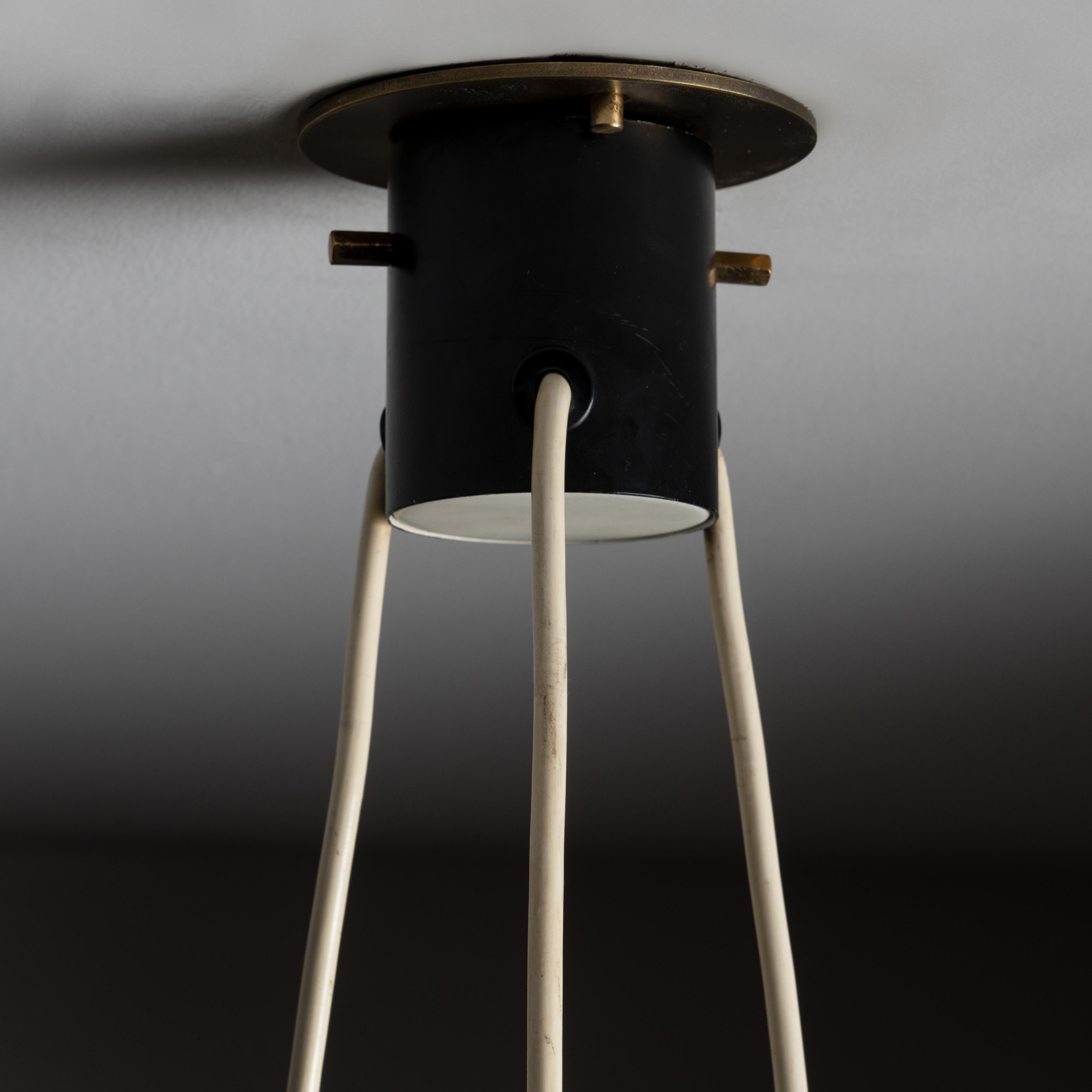 Blackened Model 1090 Ceiling Light by Bruno Gatta for Stilnovo