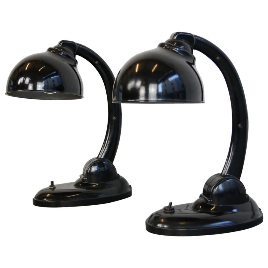 Model 11126 Bakelite Desk Lamps by Eric Kirkman Cole, circa 1930s