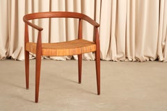 Nanna Ditzel Model 113 Armchair, Solid Oak & Cane, Denmark, 1955
