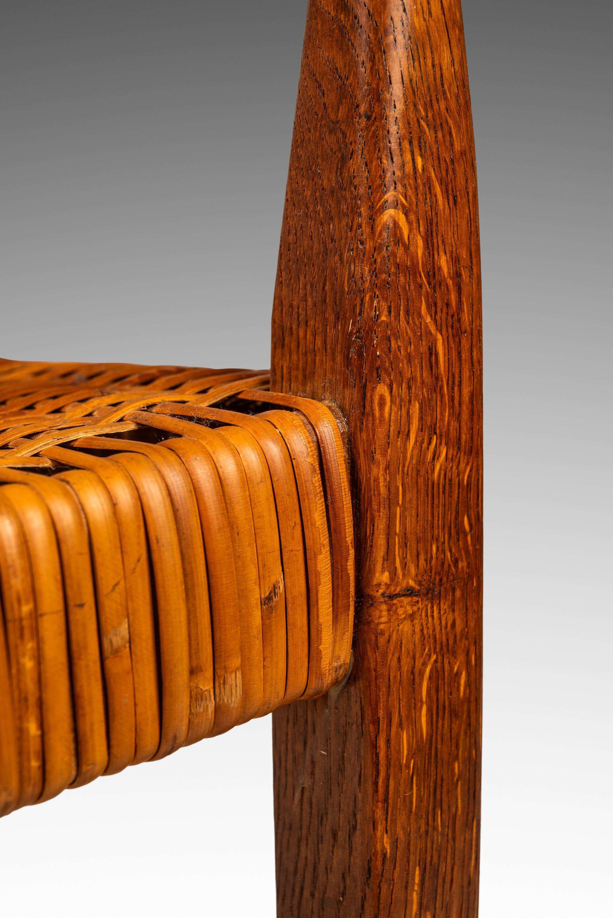 Fauteuil modèle 113 en Oak & Cane par Nanna Ditzel pour Kolds Savvaerk, c.C. 1950s en vente 6