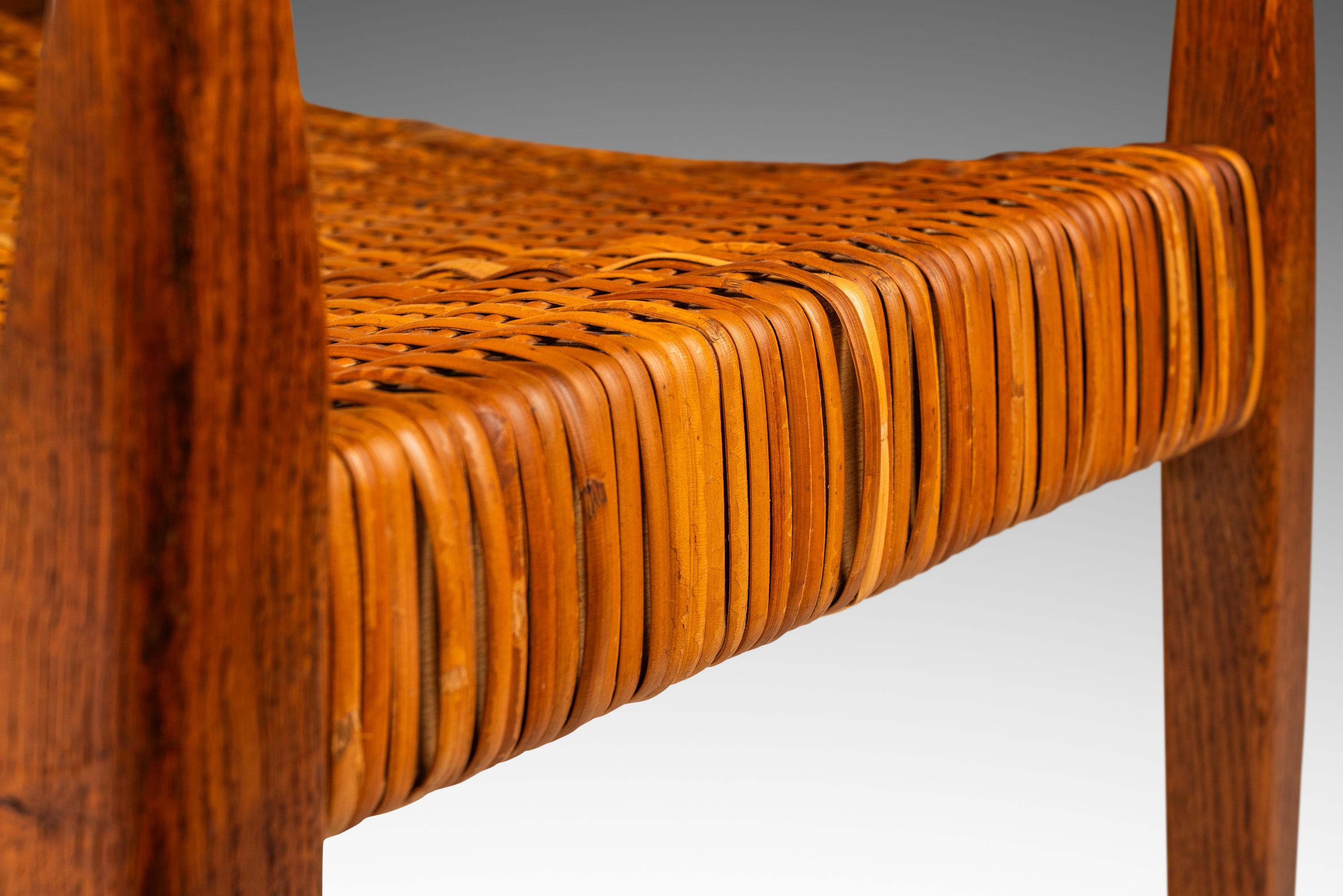 Fauteuil modèle 113 en Oak & Cane par Nanna Ditzel pour Kolds Savvaerk, c.C. 1950s en vente 1