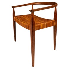 Model 113 Armchair in Oak & Cane by Nanna Ditzel for Kolds Savvaerk, c. 1950s