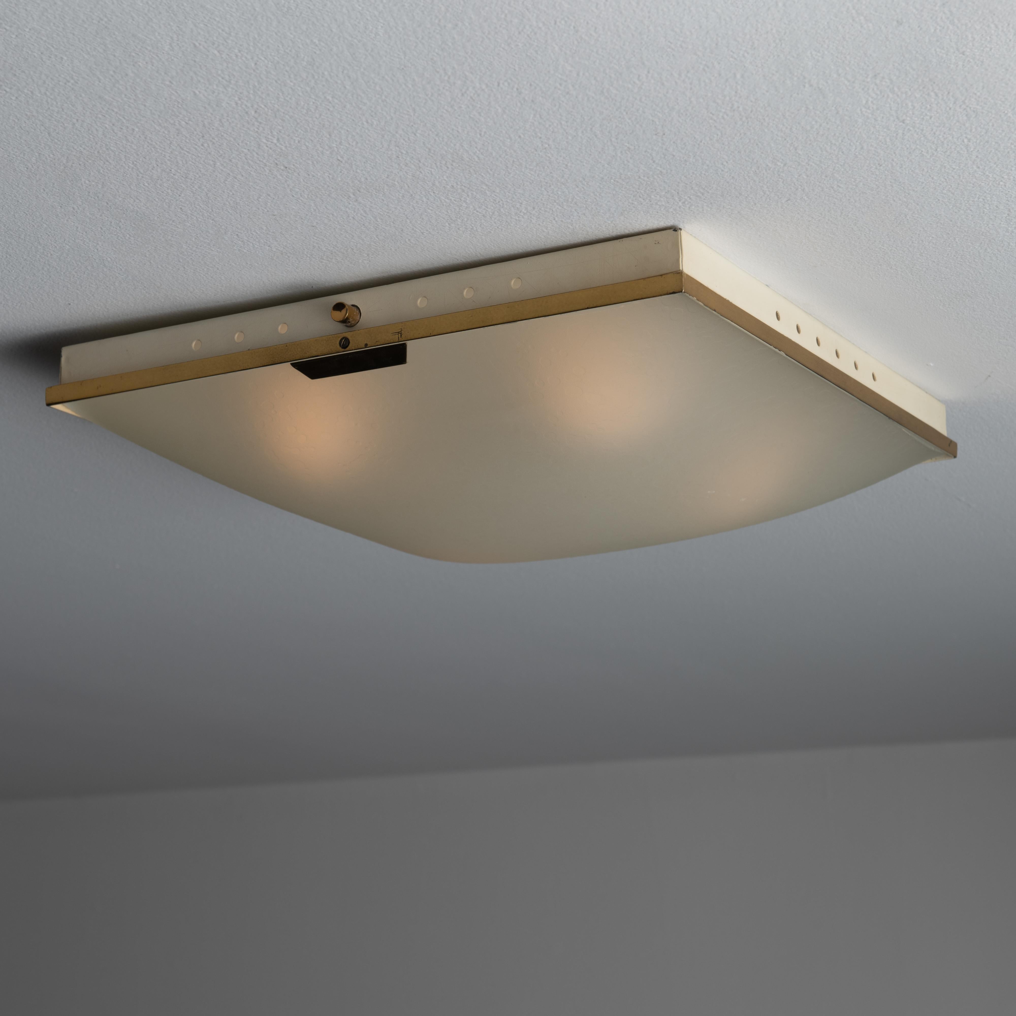 Model 1136 Flush Mount by Stilnovo In Good Condition In Los Angeles, CA