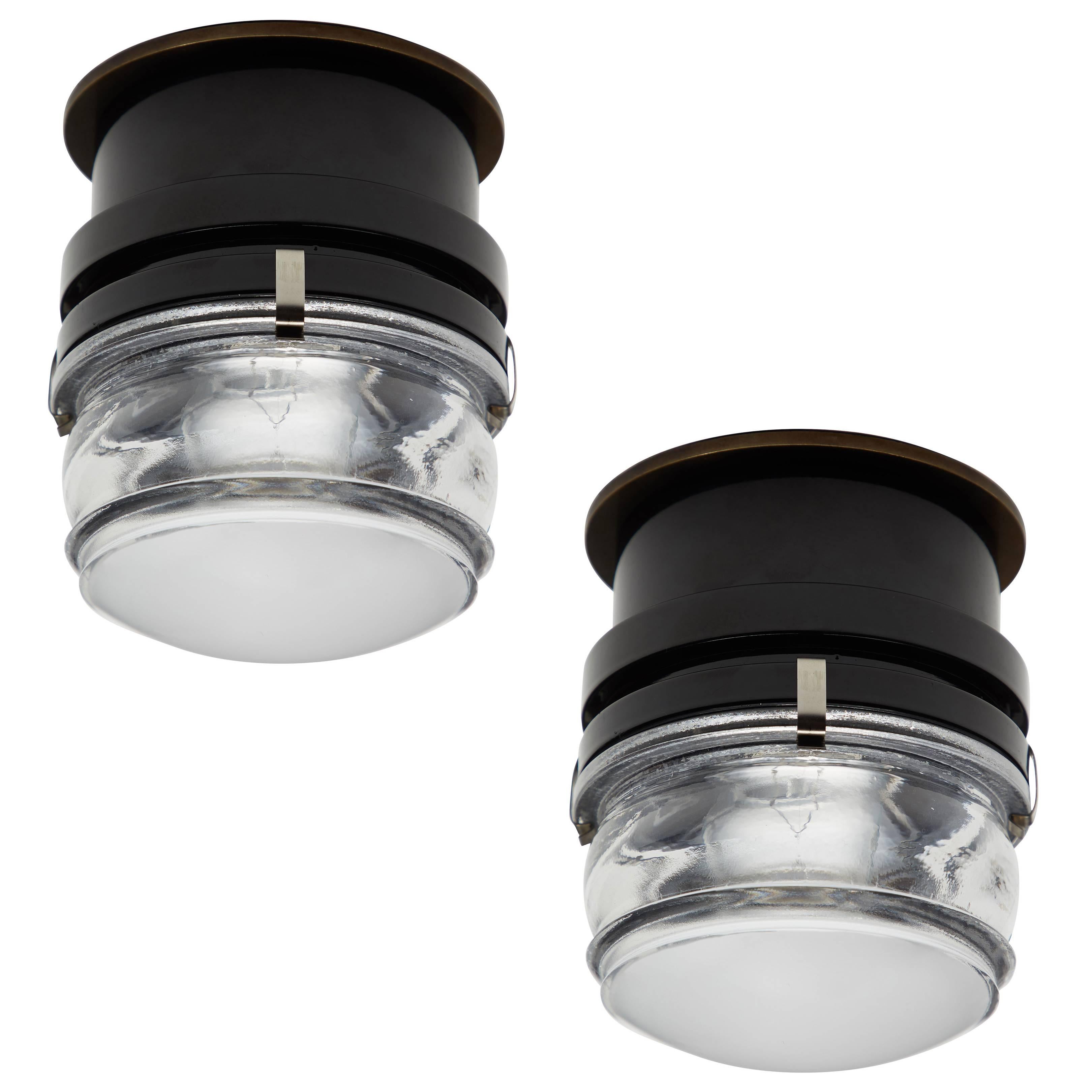 Model 1148 Fresnel Wall/Ceiling Lights by Joe Colombo for O-Luce