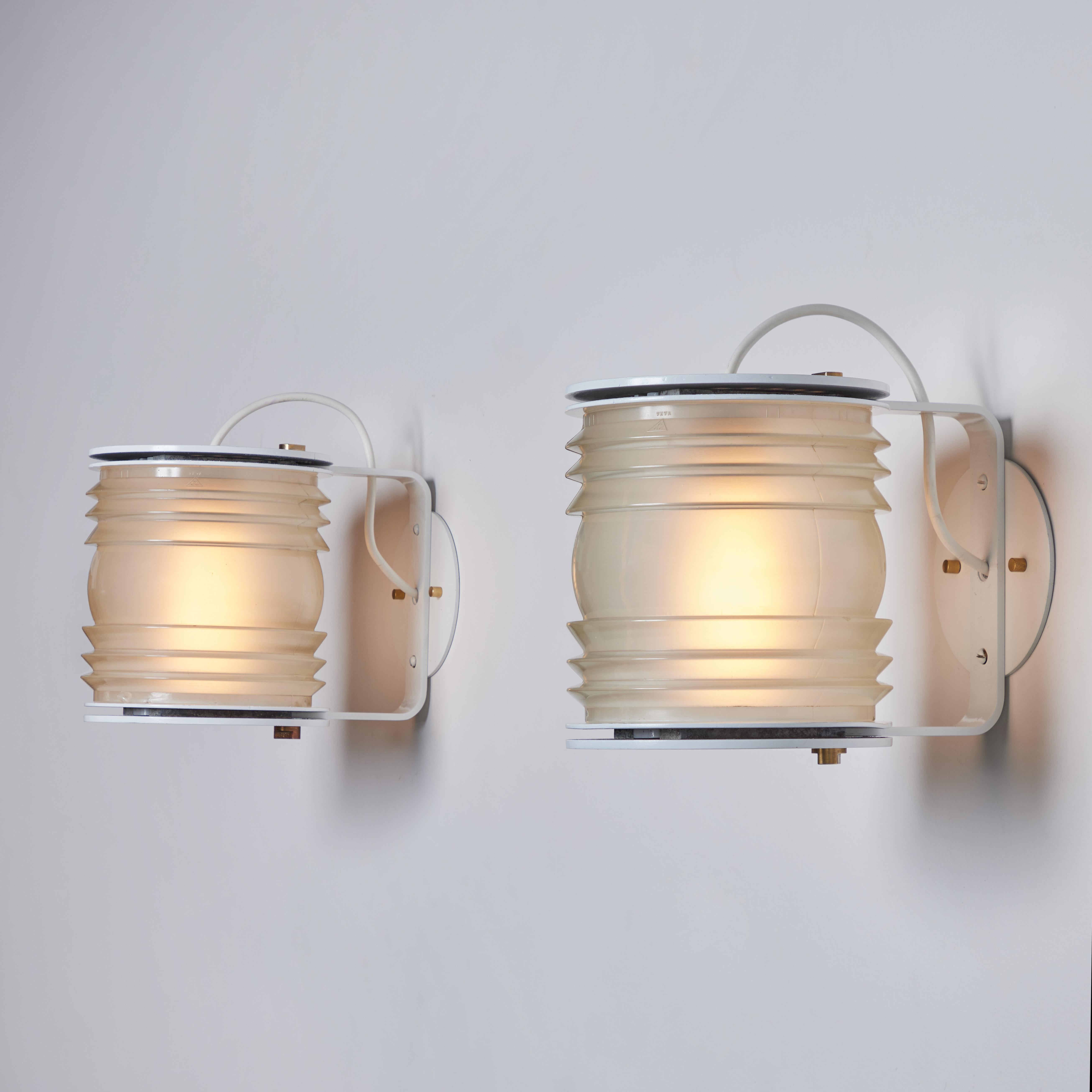 Model 1151 'Fresnel' Sconces by Joe Colombo for Oluce In Good Condition In Los Angeles, CA