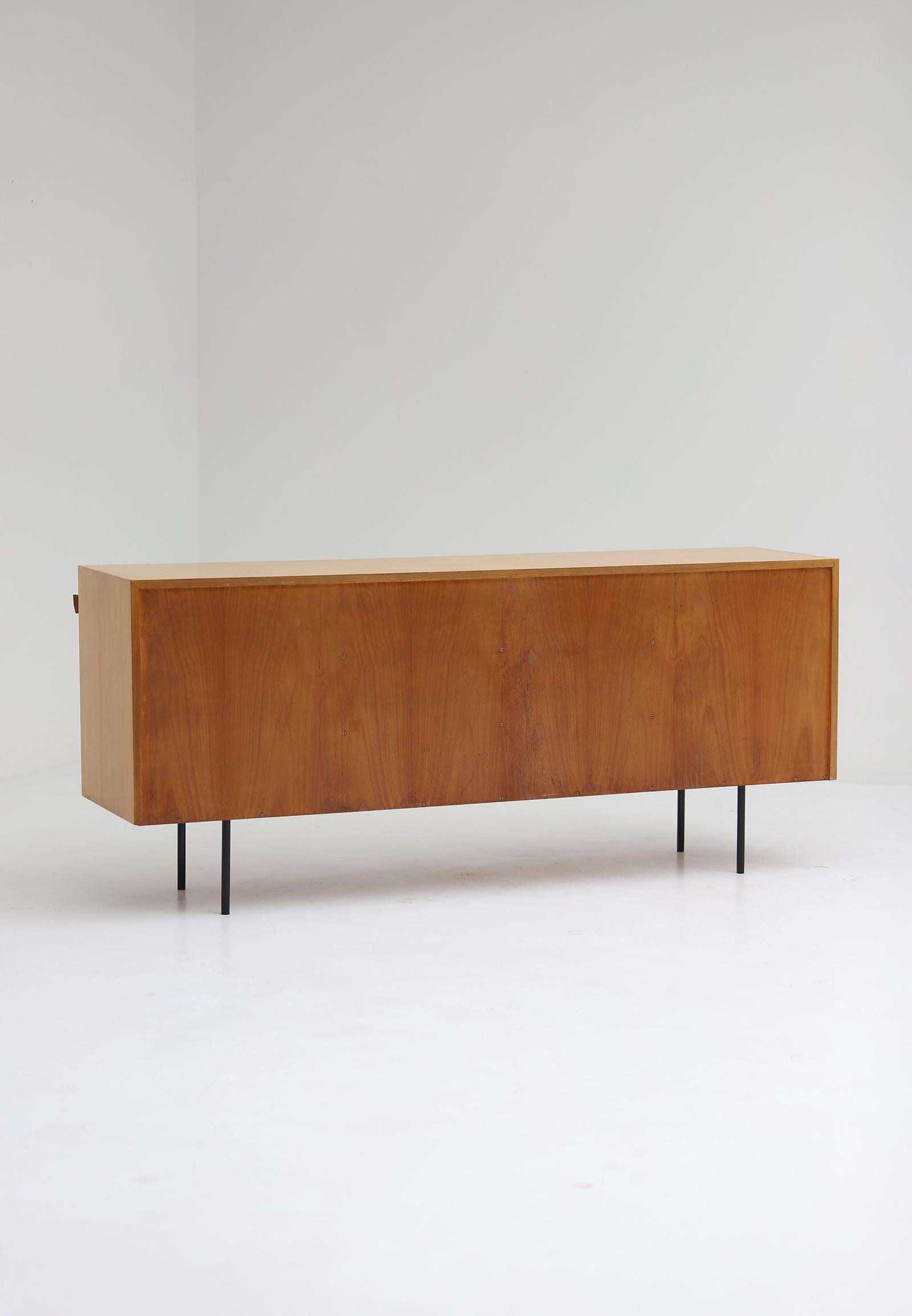 Model 116 Sideboard with Raffia Doors Designed by Florence Knoll in the 1950s For Sale 10