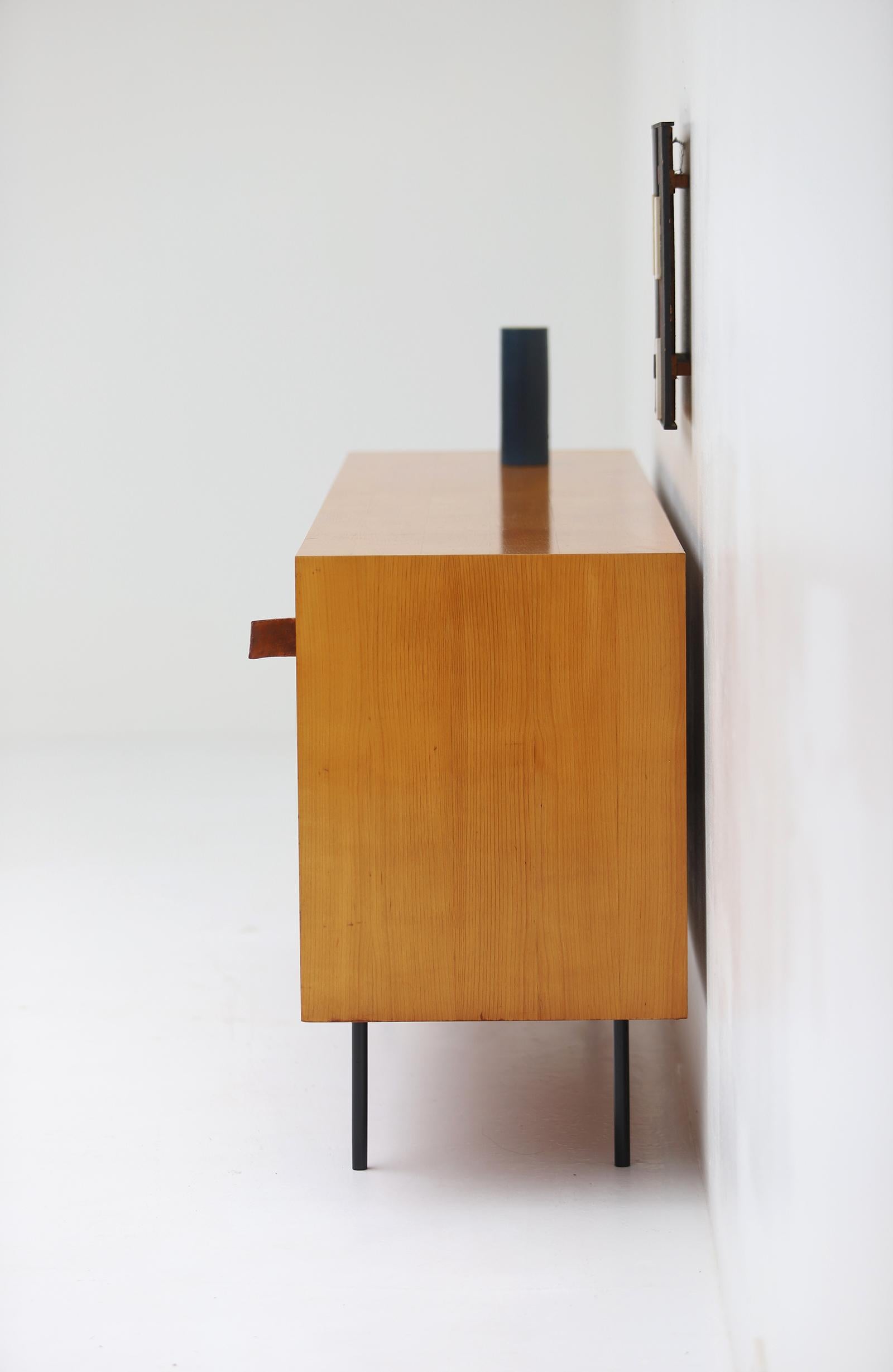 Model 116 Sideboard with Raffia Doors Designed by Florence Knoll in the 1950s For Sale 2