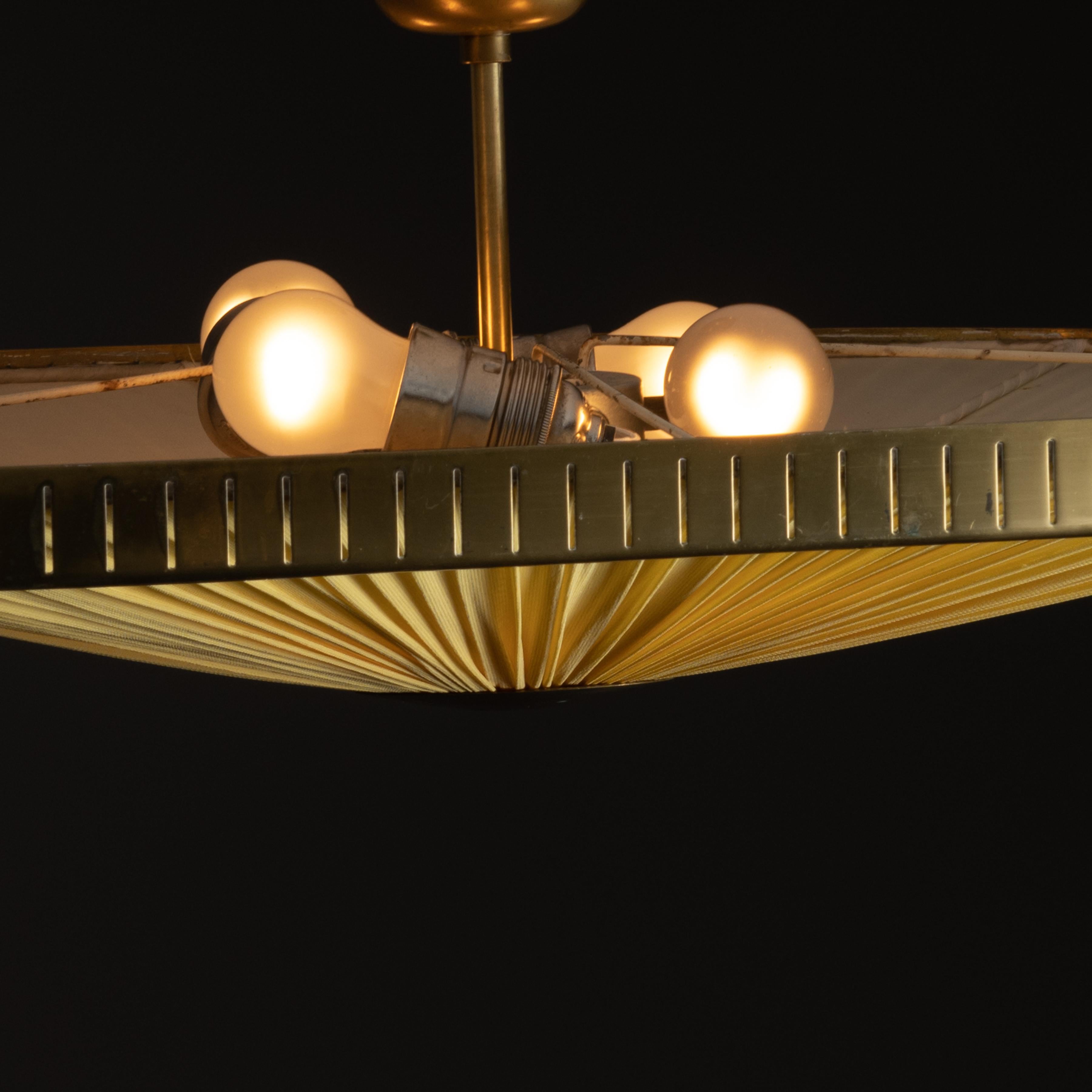 Polished Model 11858 Ceiling Flush Mount by Harald Notini for Arvid Böhlmarks Lampfabrik