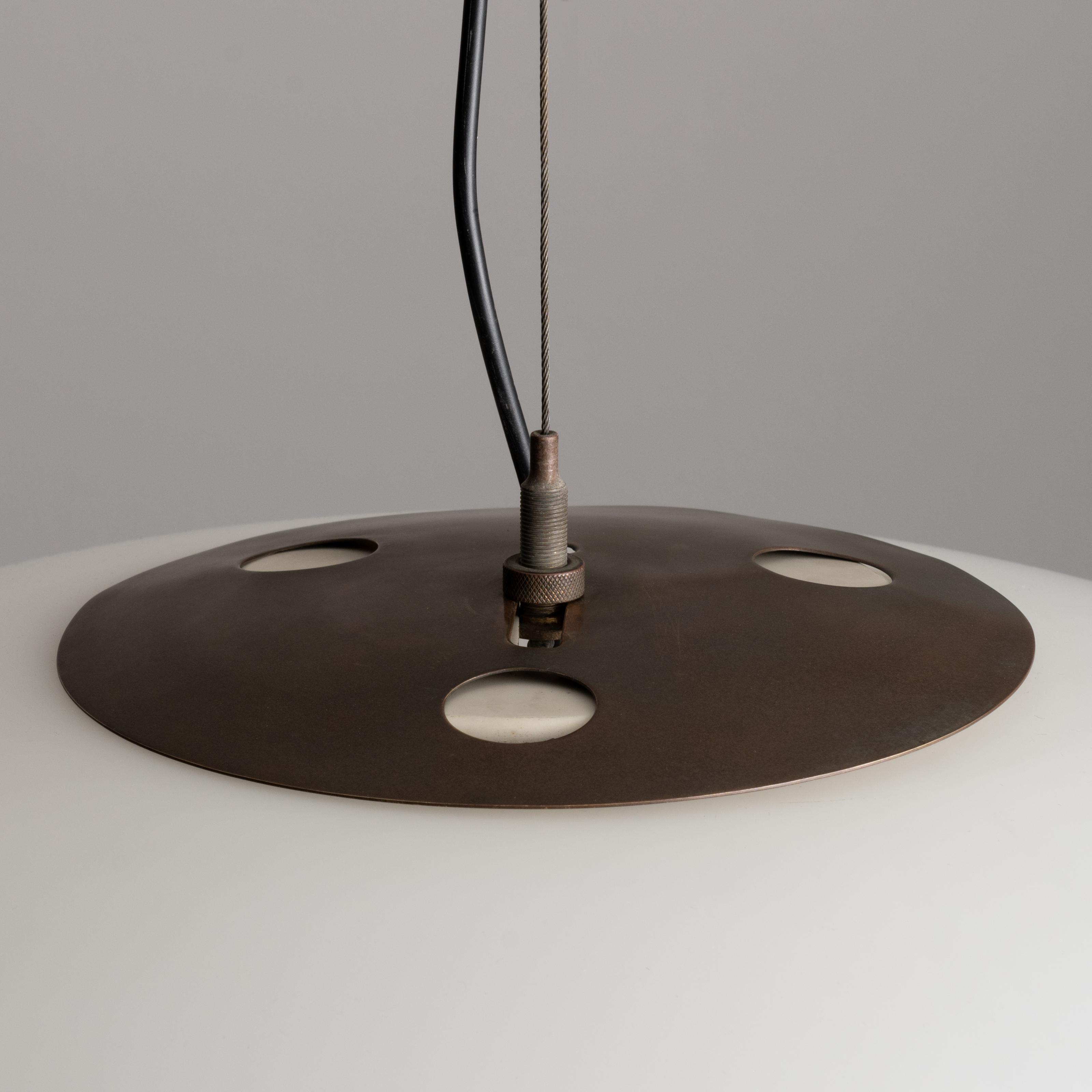 Frosted Model 1187 Ceiling Lamp by Gaetano Sciolari for Stilnovo