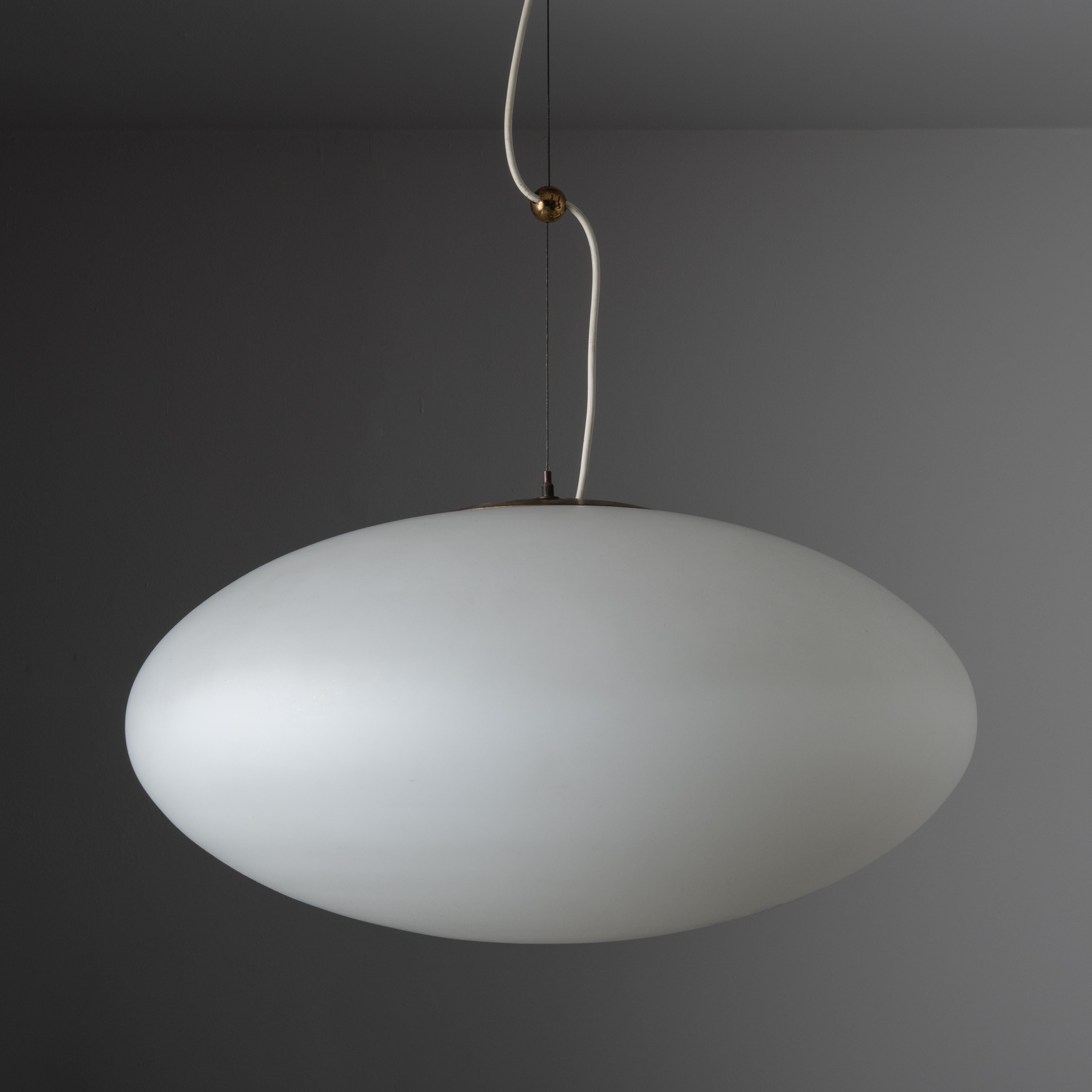 Enameled  Model 1187 Ceiling Lamp by Gaetano Sciolari for Stilnovo