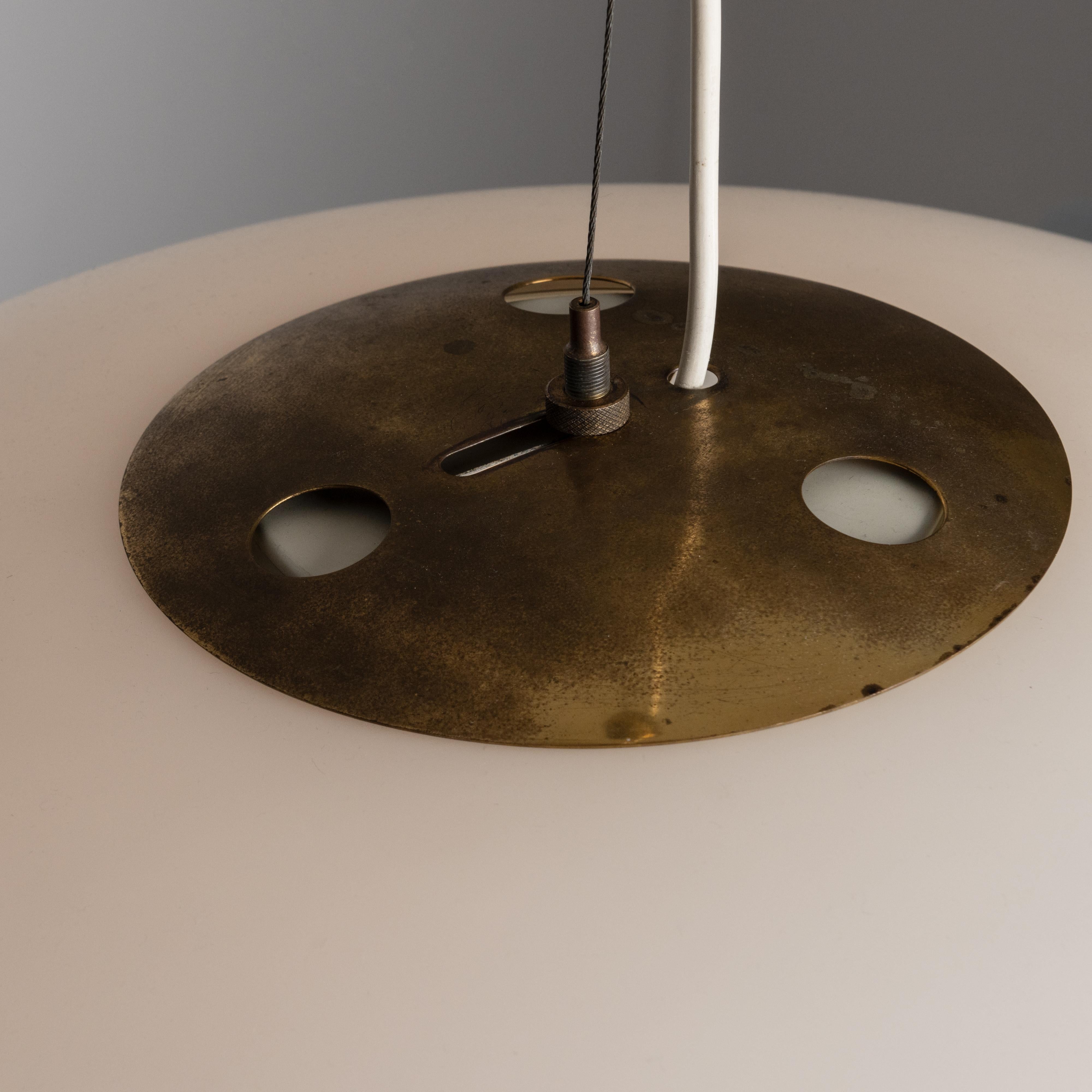 Brass  Model 1187 Ceiling Lamp by Gaetano Sciolari for Stilnovo