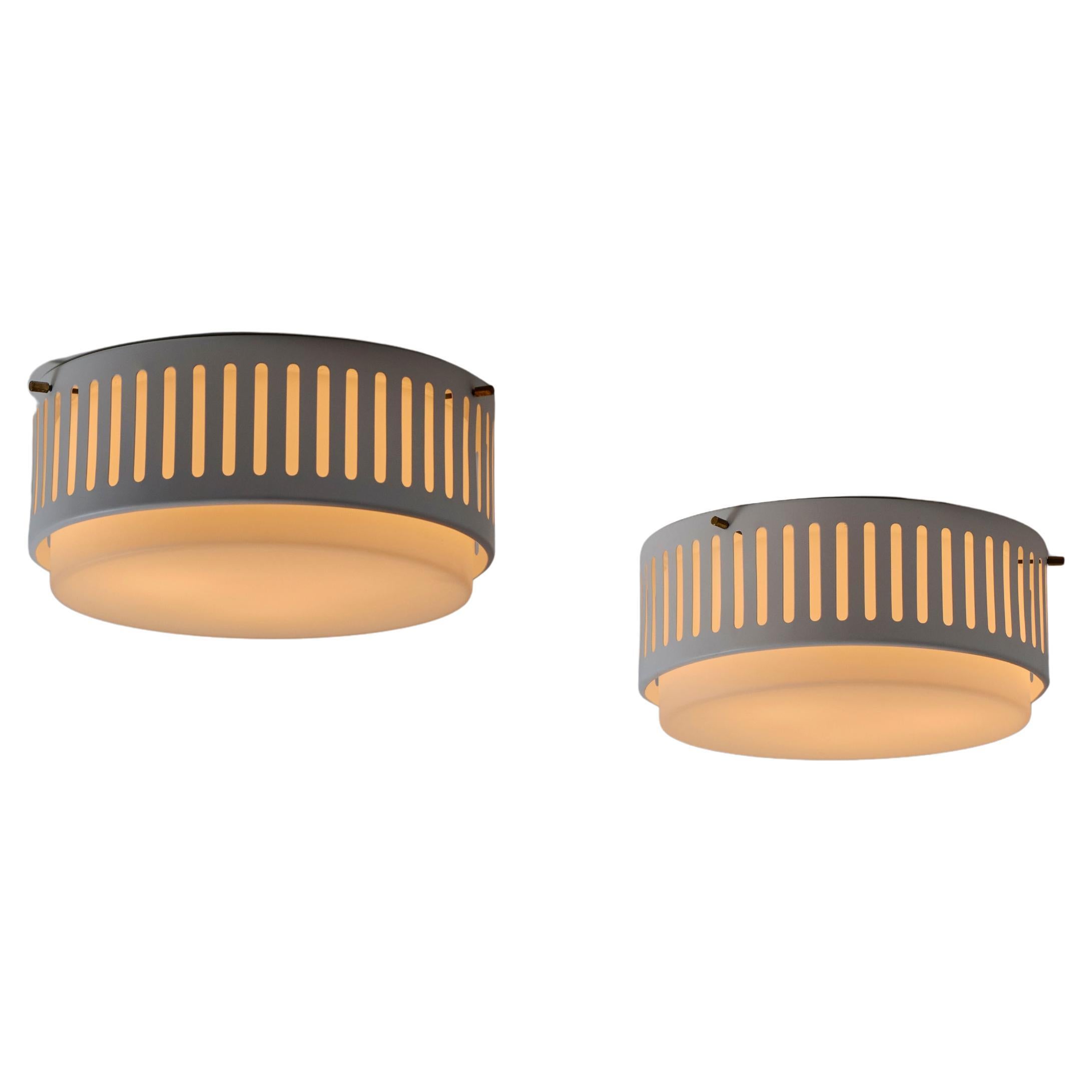 Model 1206 Flush Mounts by Stilnovo For Sale