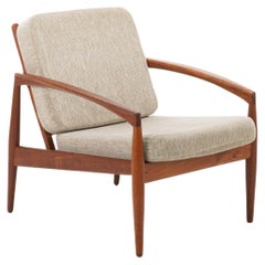 Model 121 Paper knife easy chair by Kai Kristiansen for Magnus Olesen, Denmark