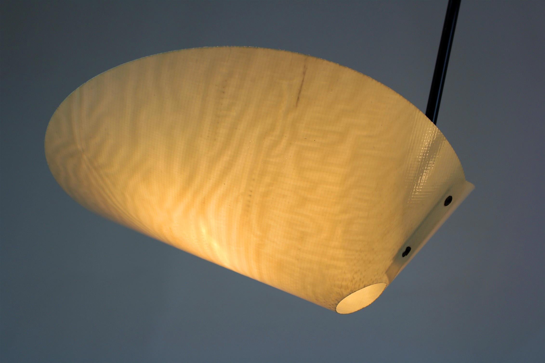 Model 1210 Ceiling Lamp by Josef Hurka for Napako, 1960s In Good Condition In Żory, PL