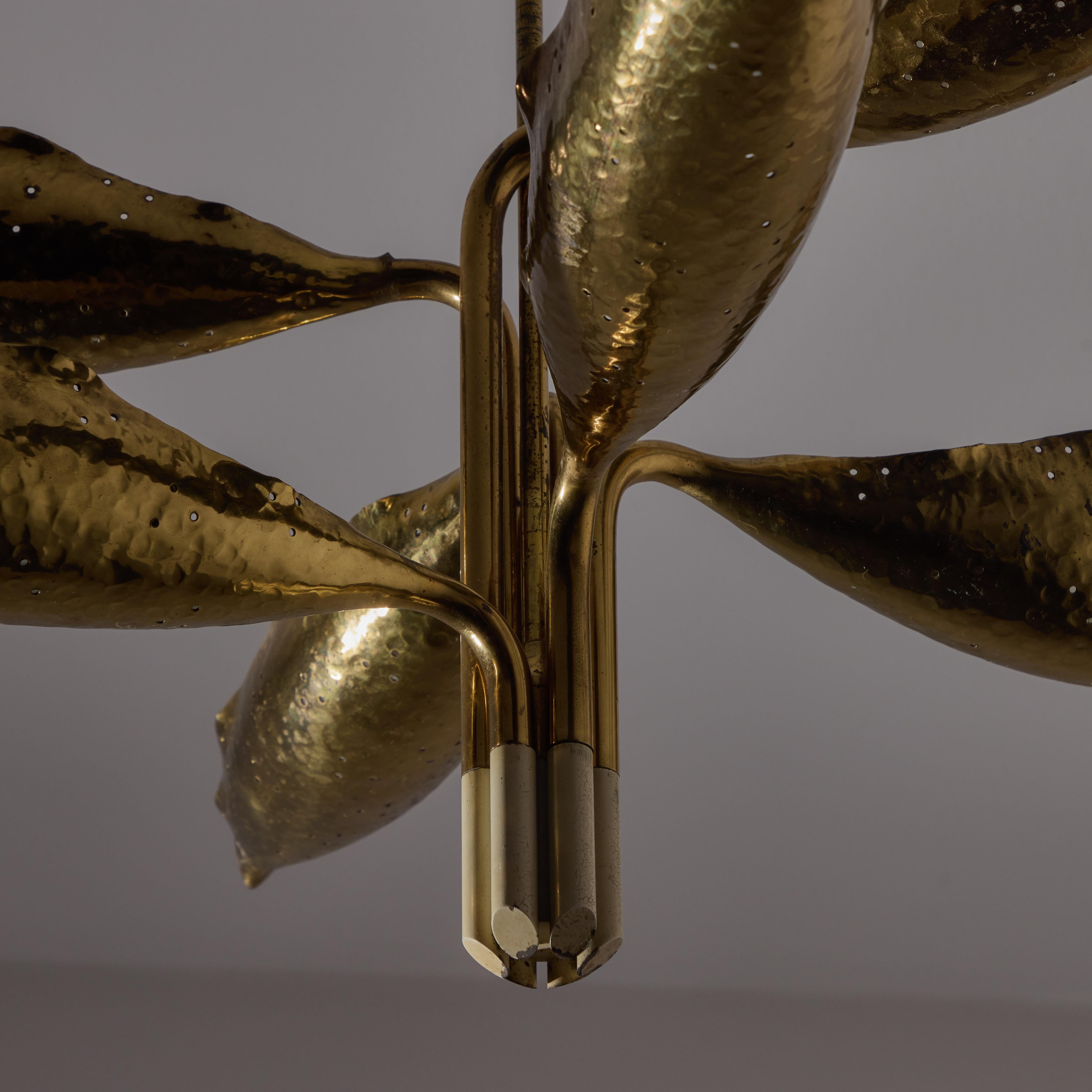 Brass Model 12369 Ceiling Light by Angelo Lelii for Arredoluce