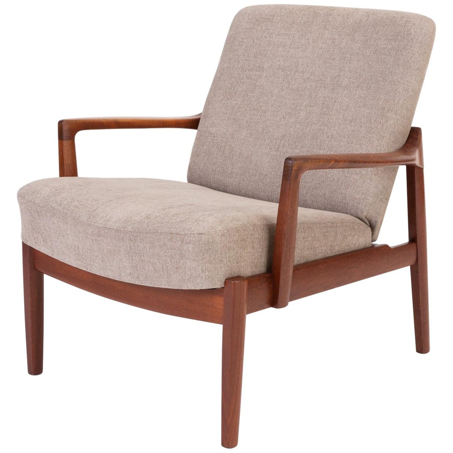 Tove and Edvard Kindt-Larsen "Model 125" Lounge Chair for France and Son  For Sale at 1stDibs