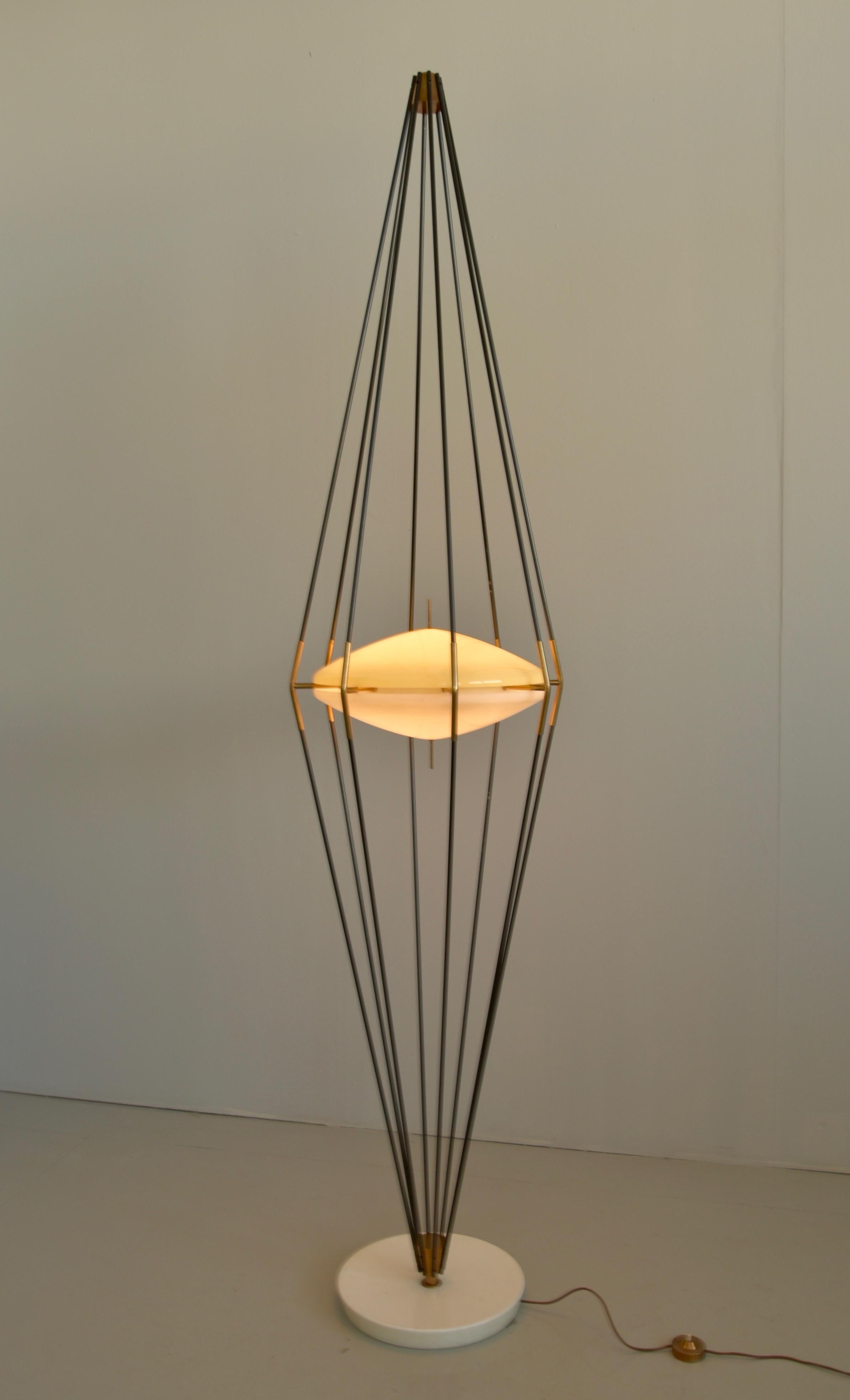 Model 12628 'Siluro' Floor Lamp by Angelo Lelli for Arredoluce, Italy, 1957 7