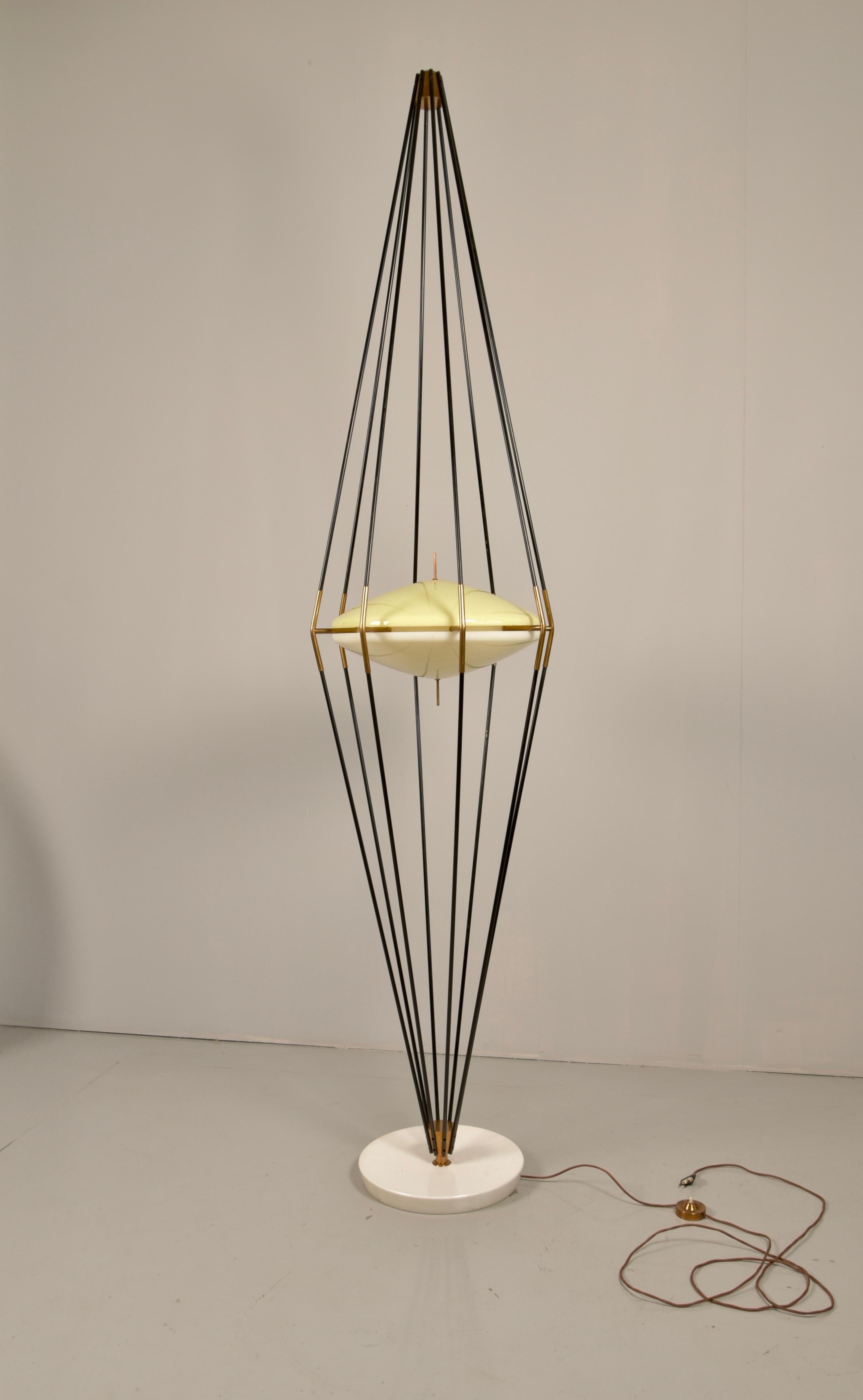 Italian Model 12628 'Siluro' Floor Lamp by Angelo Lelli for Arredoluce, Italy, 1957