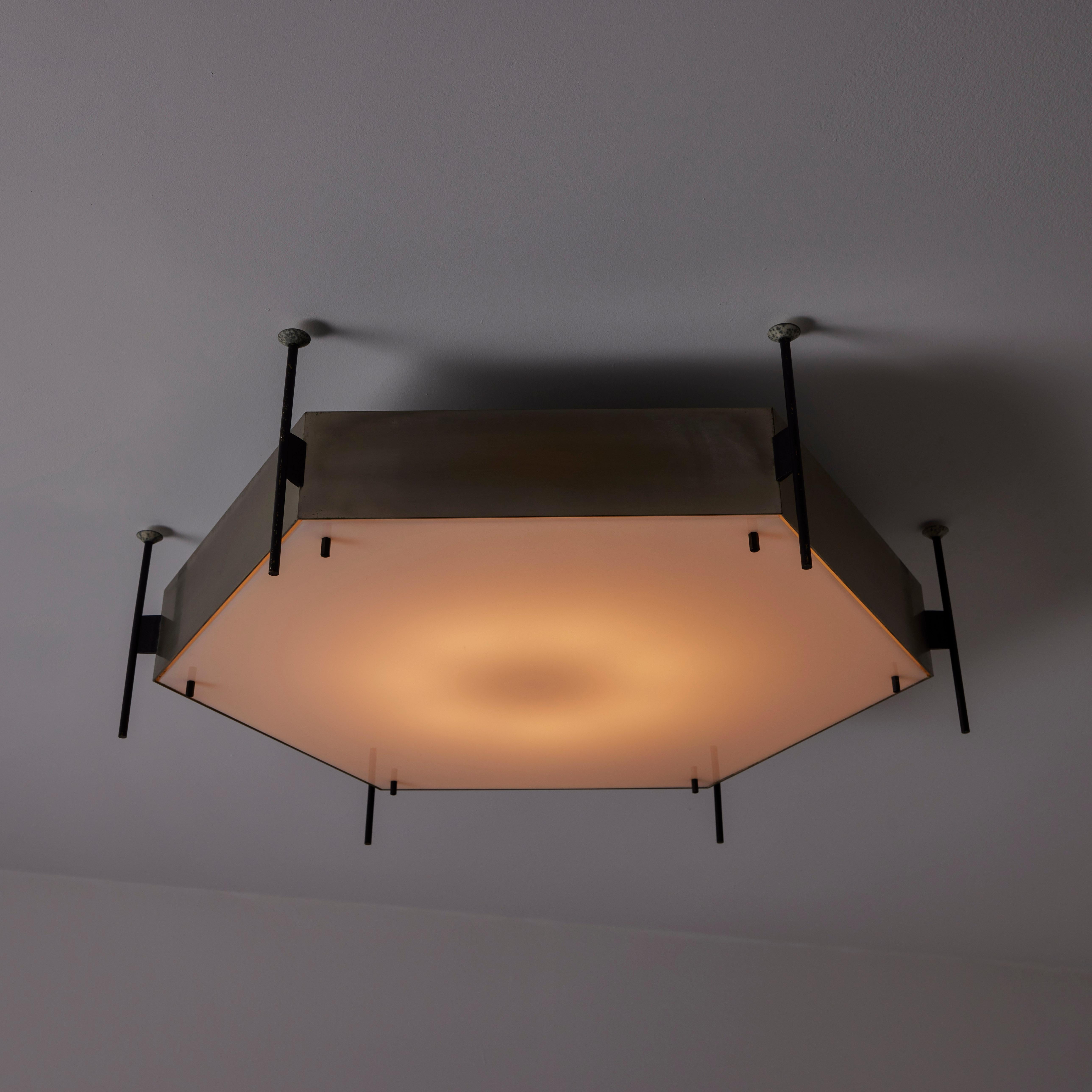 Model 12712 Ceiling Lights by Angelo Lelli for Arredoluce For Sale 3