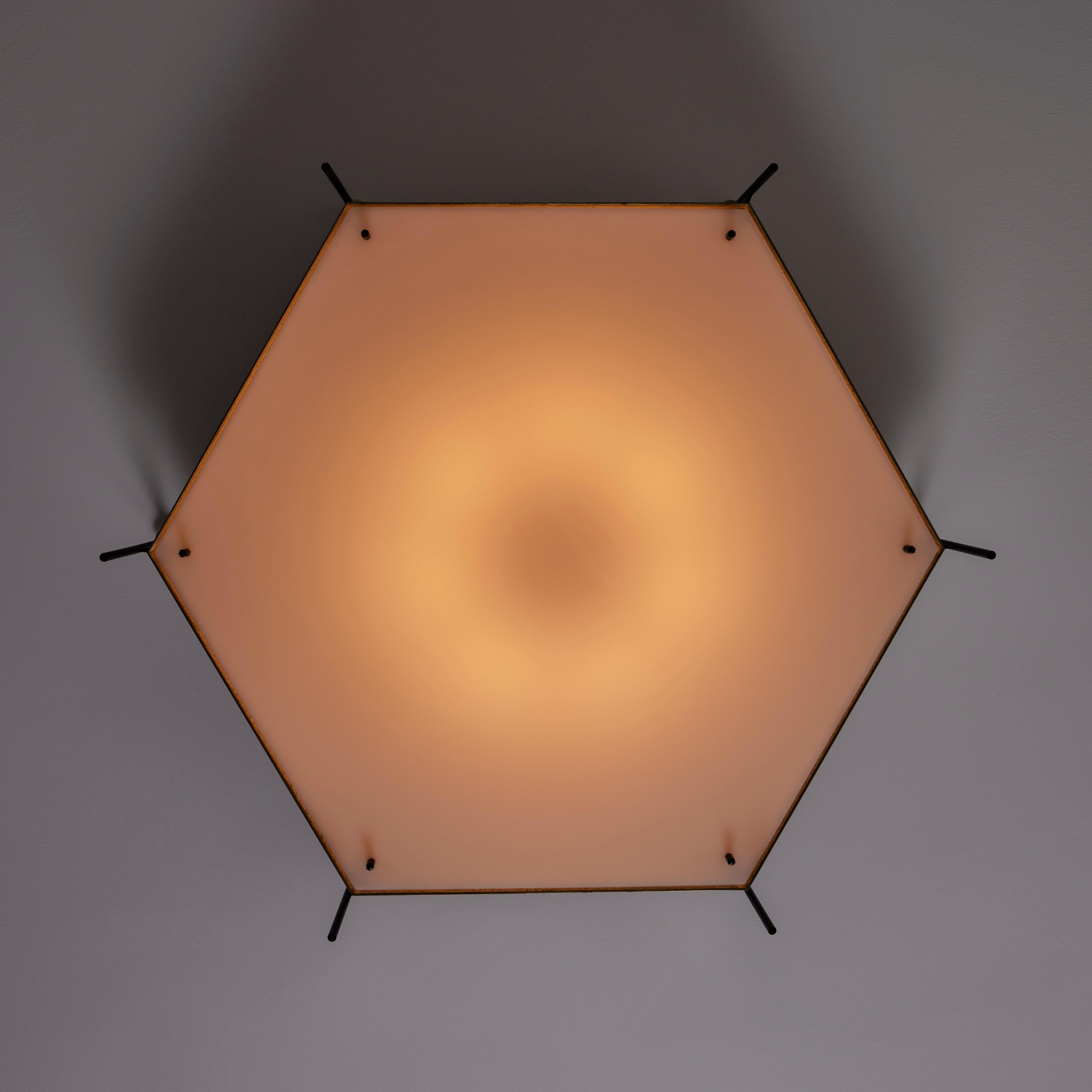Single Model 12712 Ceiling Light by Angelo Lelli for Arredoluce For Sale 3