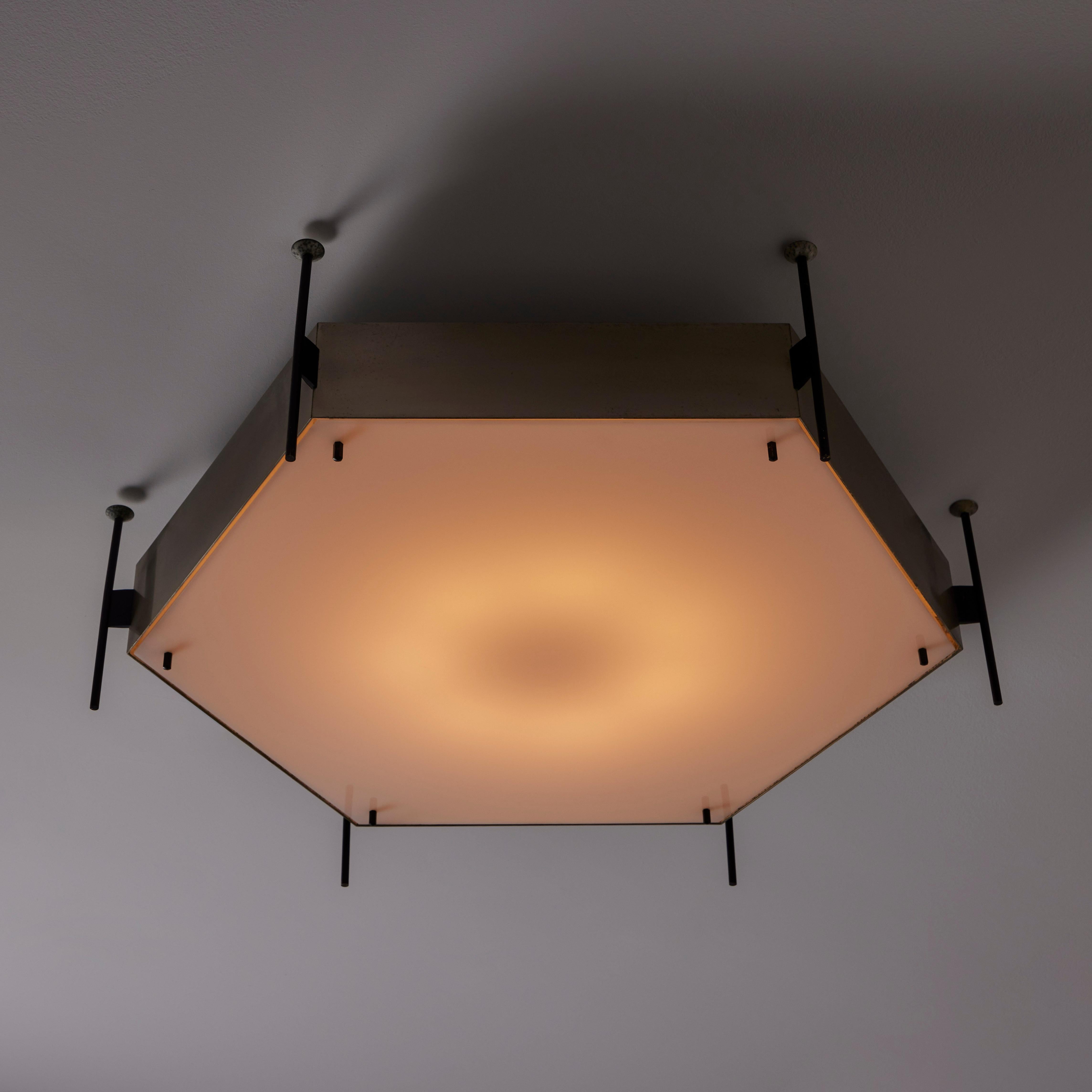 Single Model 12712 Ceiling Light by Angelo Lelli for Arredoluce For Sale 4