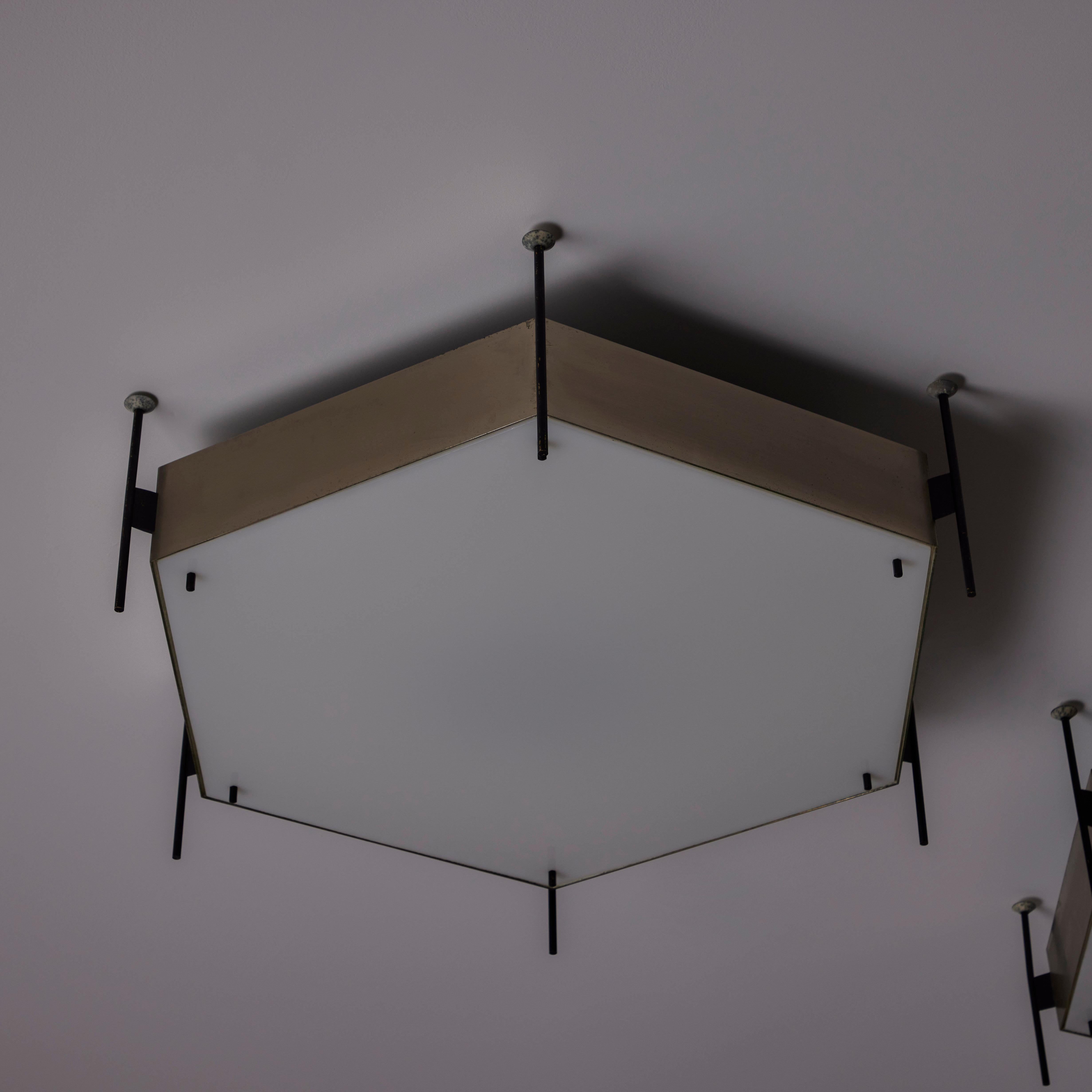 Single Model 12712 Ceiling Light by Angelo Lelli for Arredoluce For Sale 8
