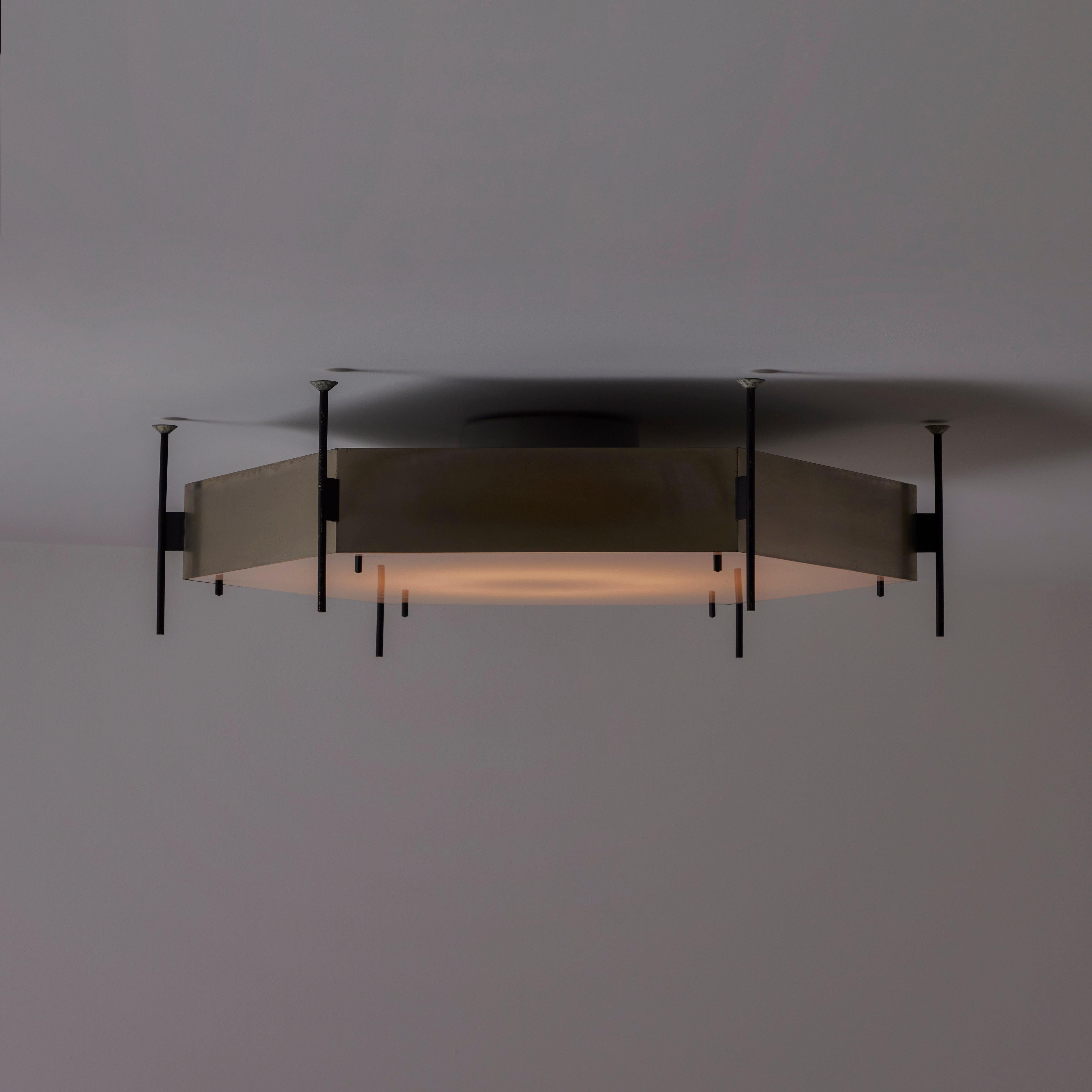 Mid-20th Century Single Model 12712 Ceiling Light by Angelo Lelli for Arredoluce For Sale