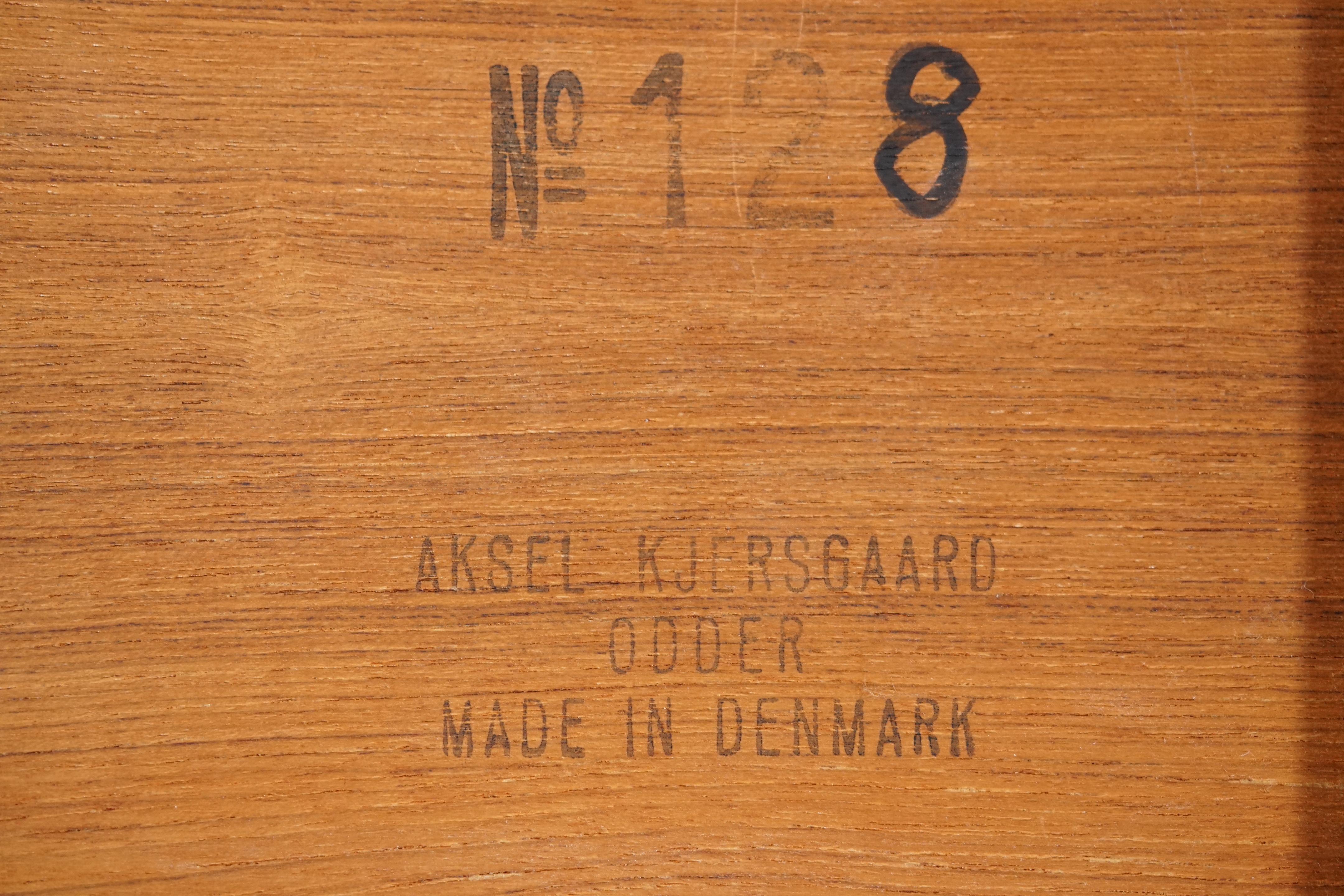 Model 128 Wall Shelf or Console by Kai Kristiansen for Aksel Kjersgaard, 1960 For Sale 2