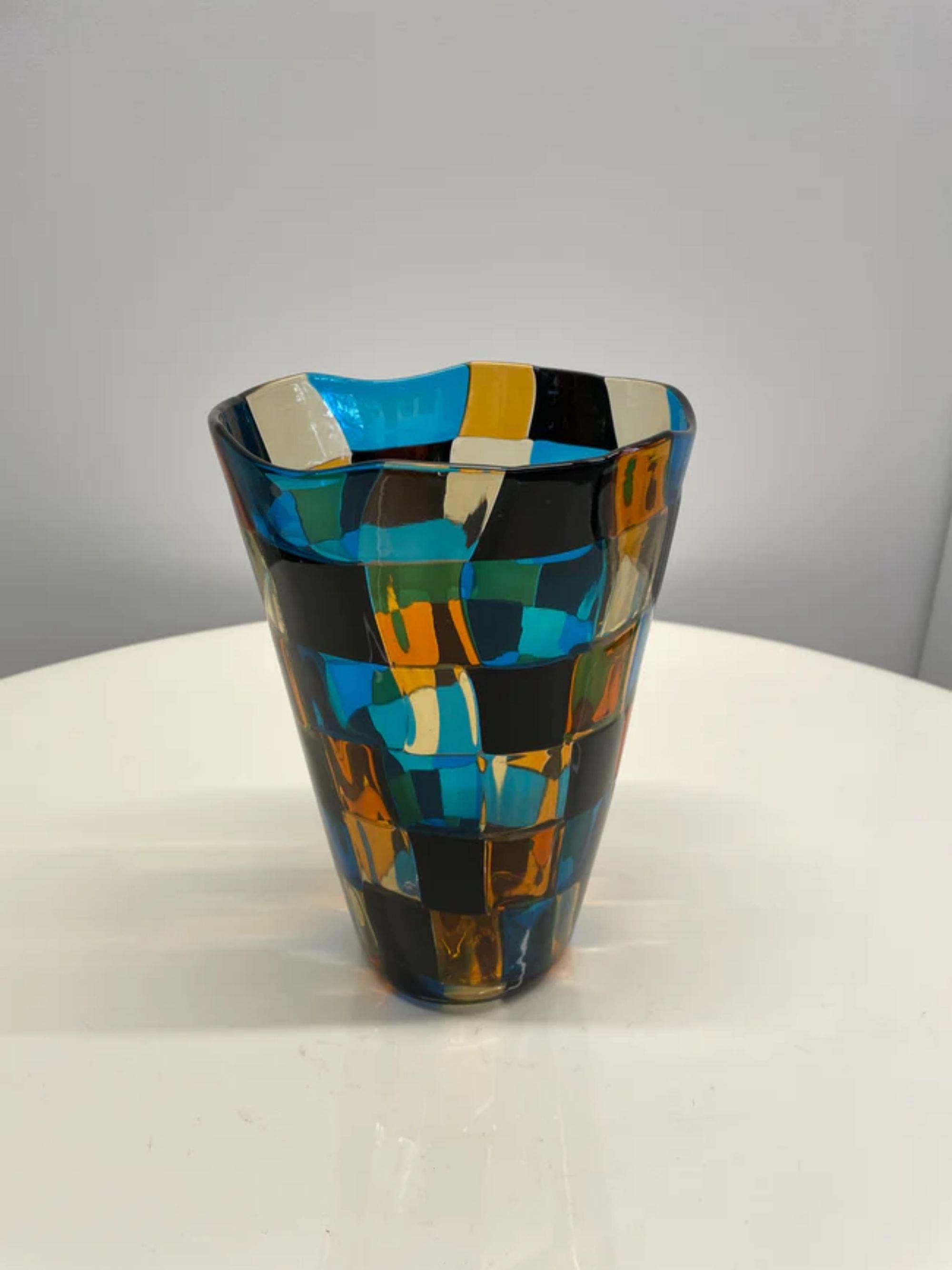 Mid-Century moderno Vaso Fulvio Bianconi modello 1329 