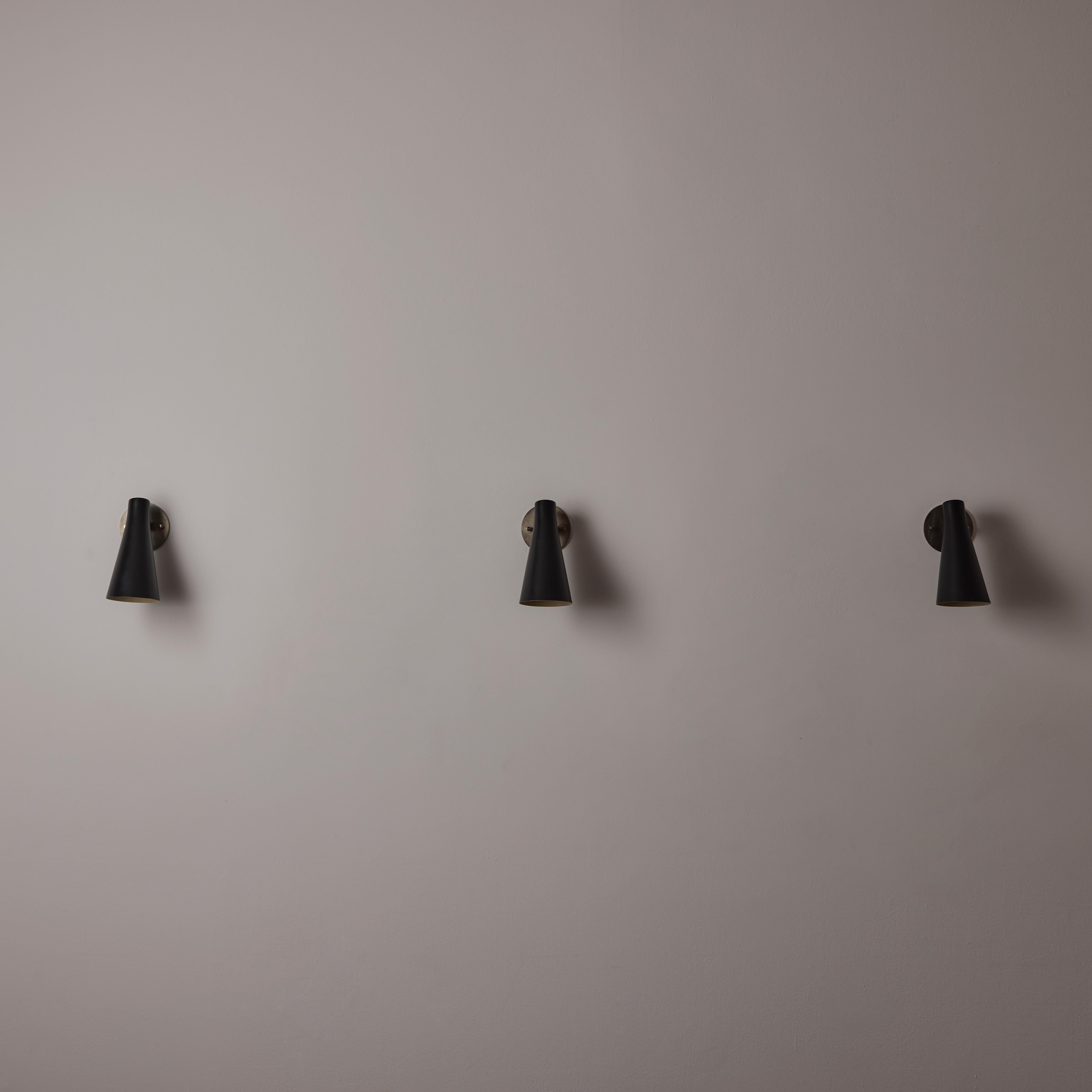 Aluminium Applique unique modèle 138 de Giuseppe Ostuni pour Oluce
