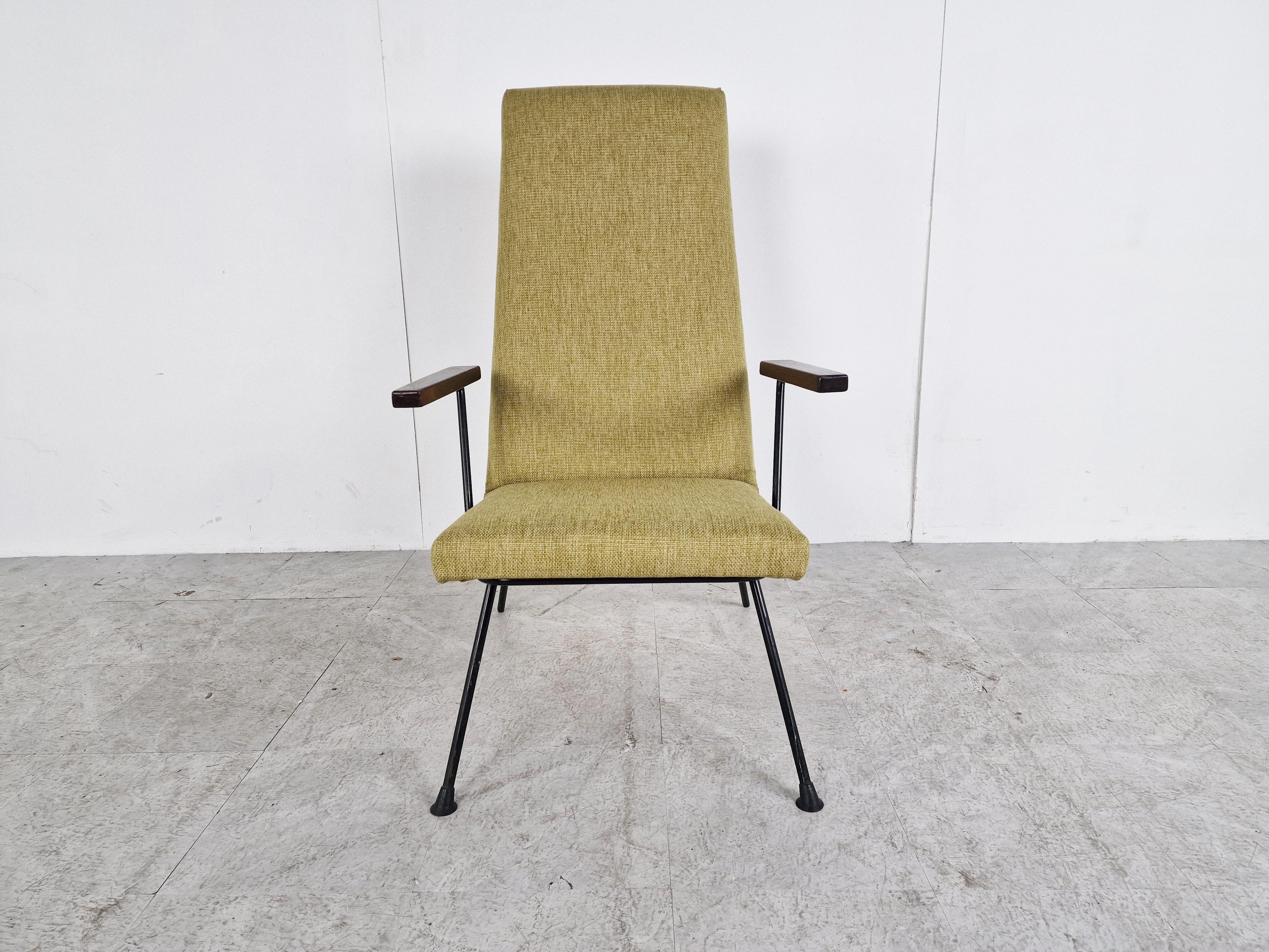 Mid-Century Modern Model 1410 Arm Chair by André Cordemeyer for Gispen, 1950s For Sale