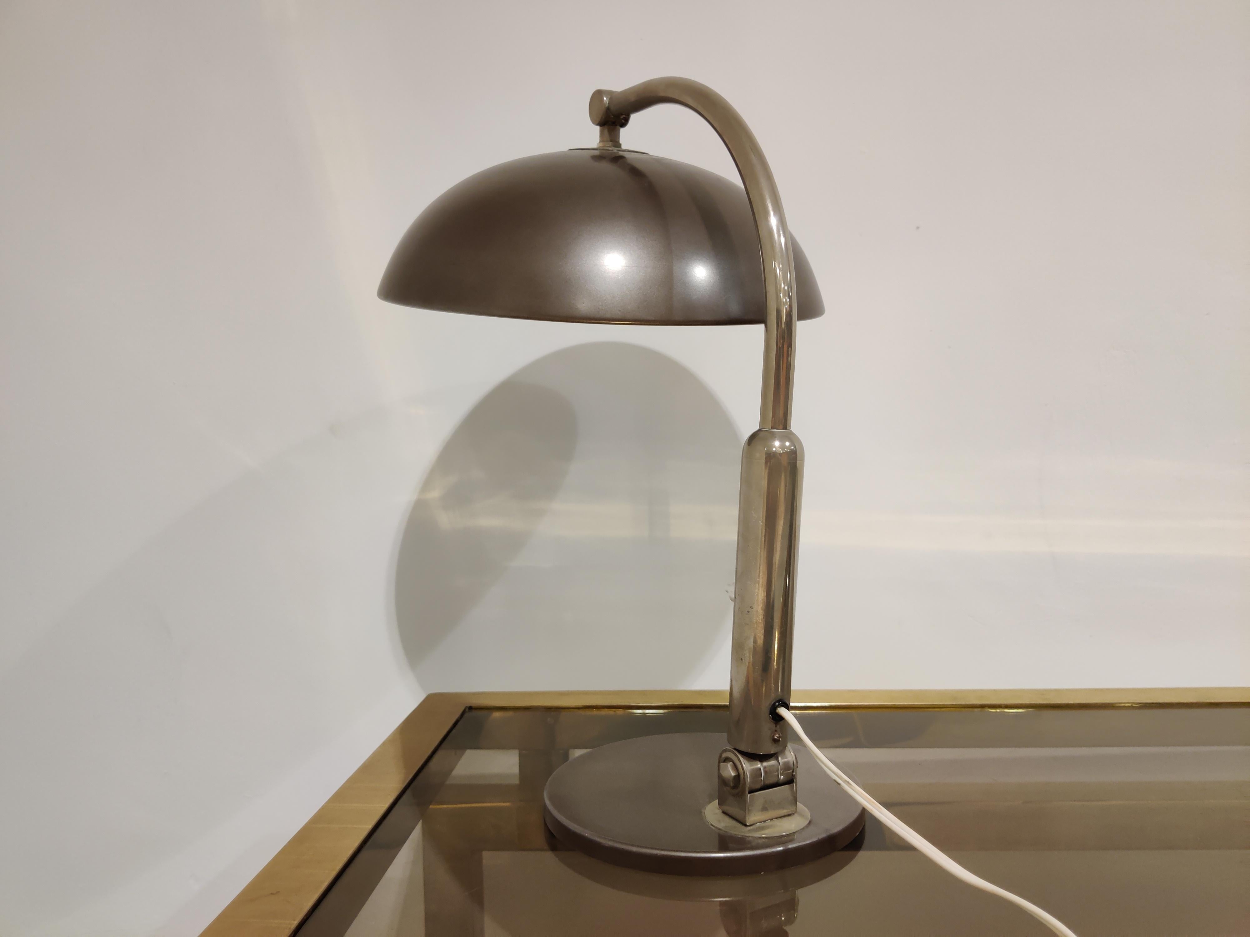 Mid-20th Century Model 144 Desk Lamp by H. Busquet for Hala Zeist, 1960s