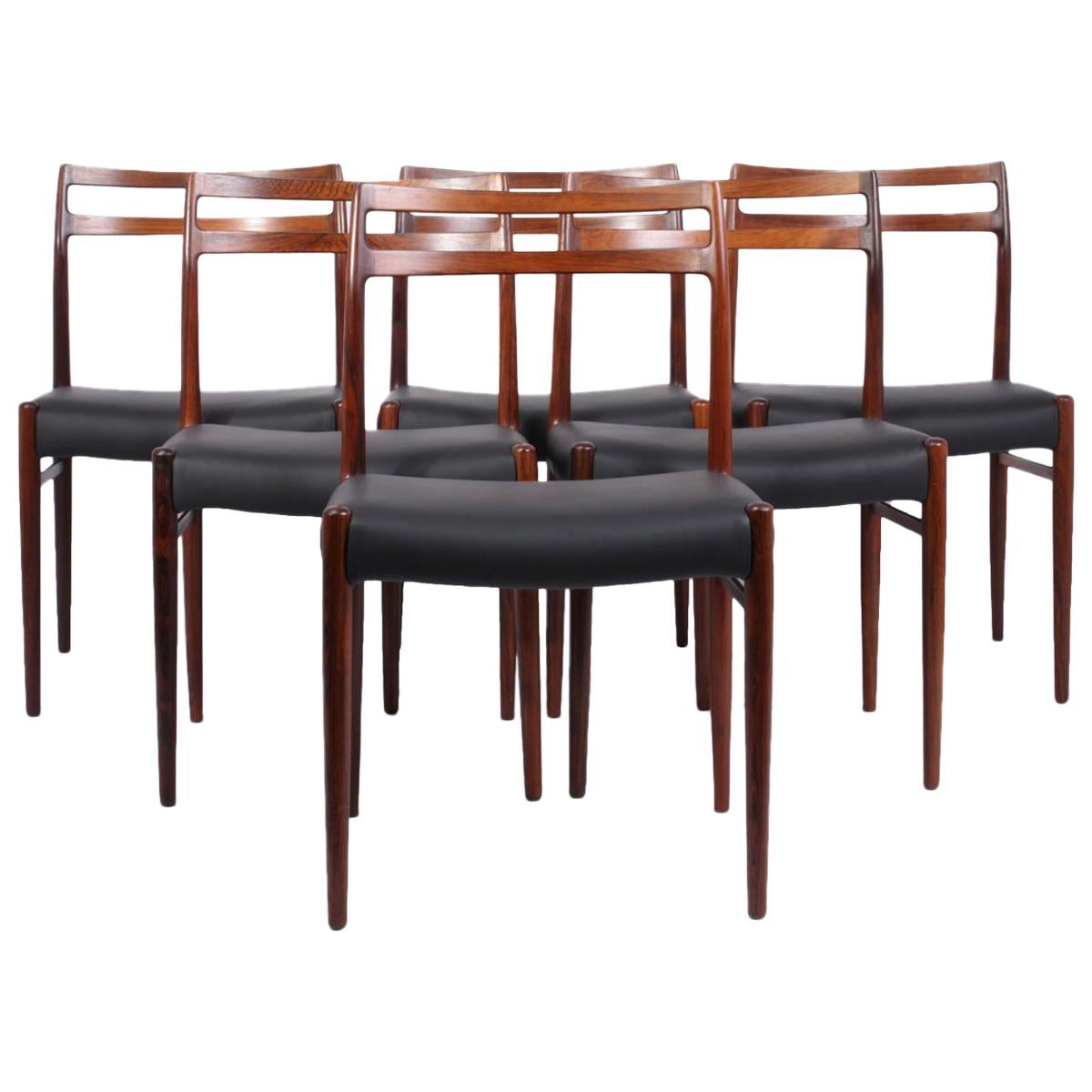 Model 146 Rosewood Dining Chairs by Alf Aarseth For Sale