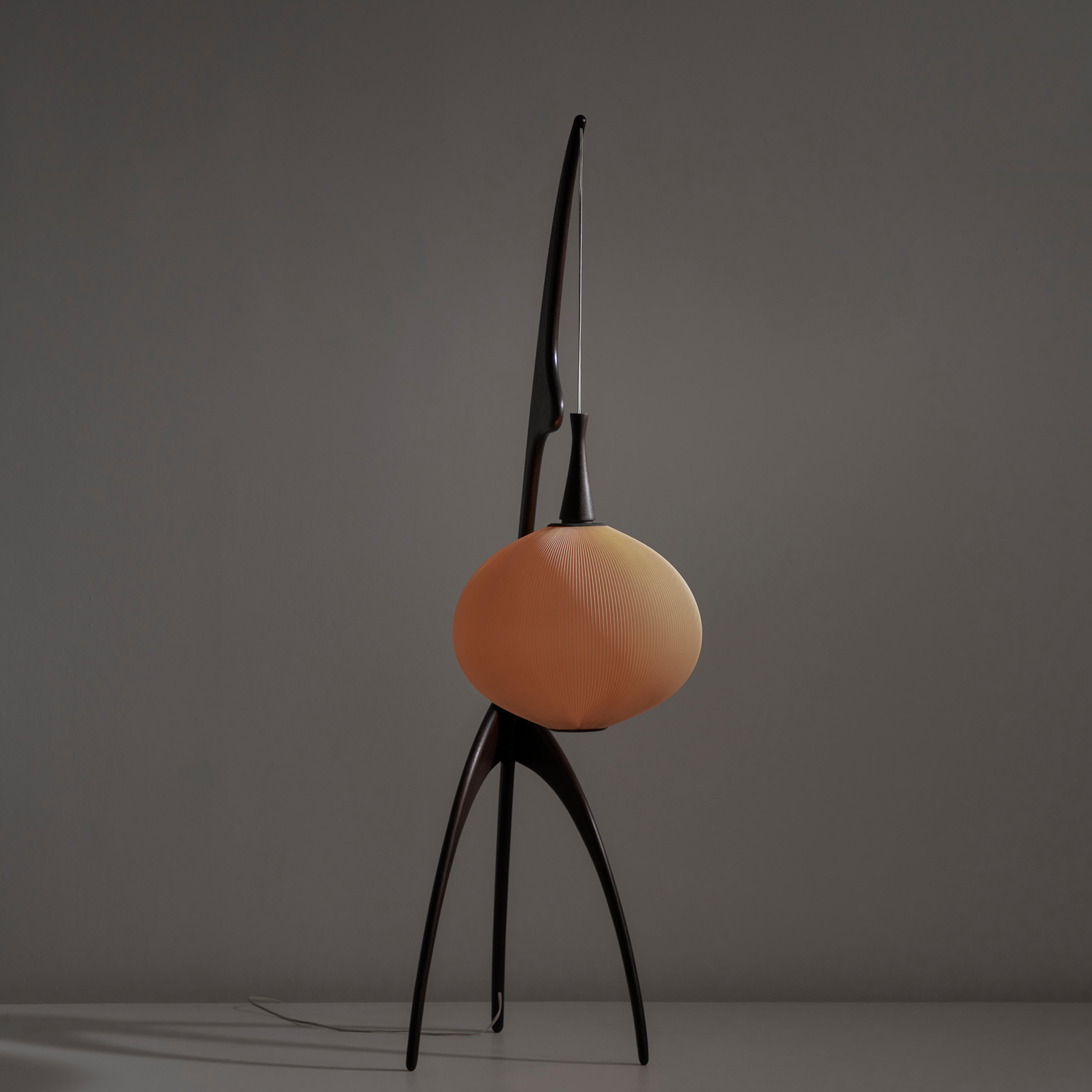 Stained Model 14.950 'Praying Mantis' Floor Lamp by Rispal