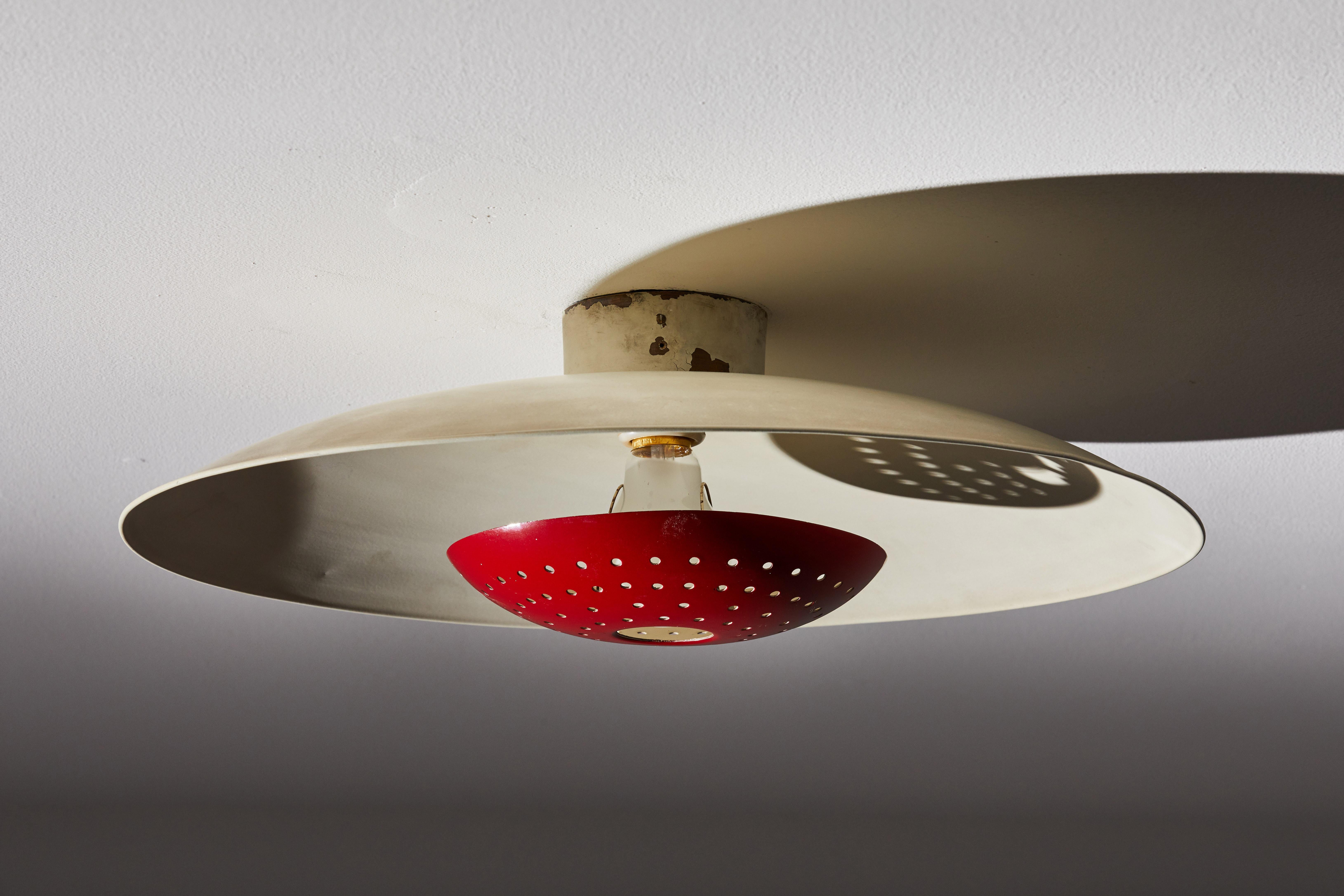 Brass Model 155 Wall/Ceiling Light by Gino Sarfatti for Arteluce