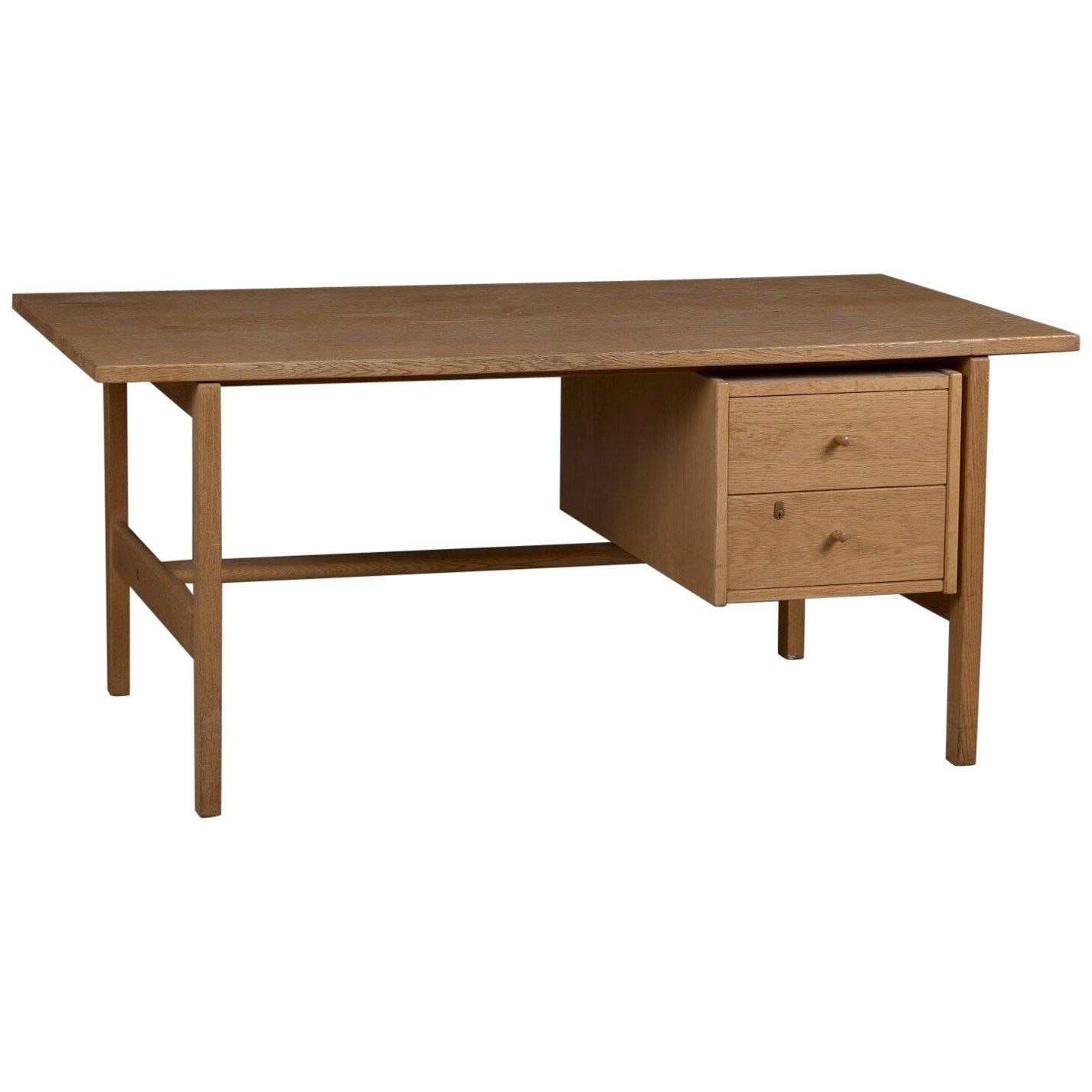 Model 156 Oak Desk by Hans Wegner for GETAMA