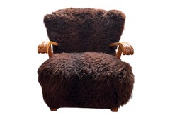 Model 1582 lounge chair by Fritz Hansen, Denmark.