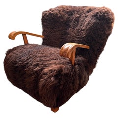 Model 1582 lounge chair by Fritz Hansen, Denmark.