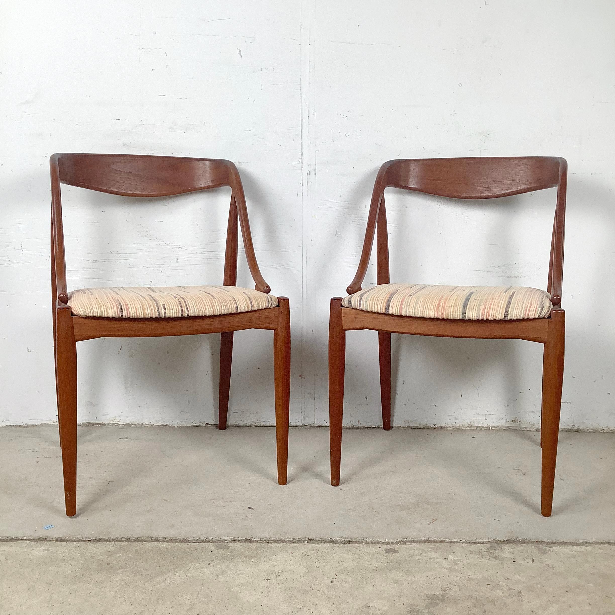 Model 16 Teakholz-Esszimmerstühle von Johannes Andersen - Sechser-Set (20. Jahrhundert) im Angebot