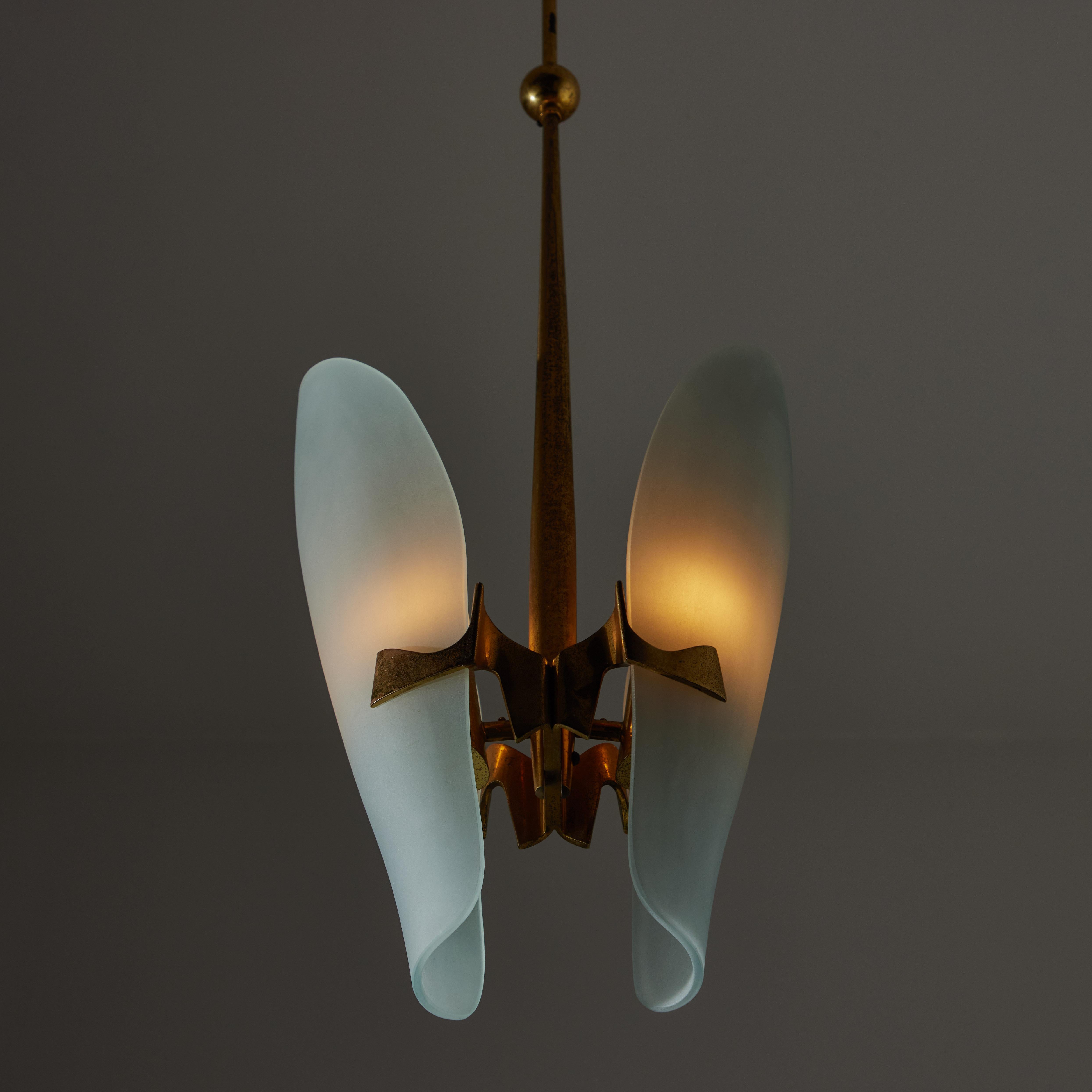 Model 1636 Pendant by Max Ingrand for Fontana Arte For Sale 4