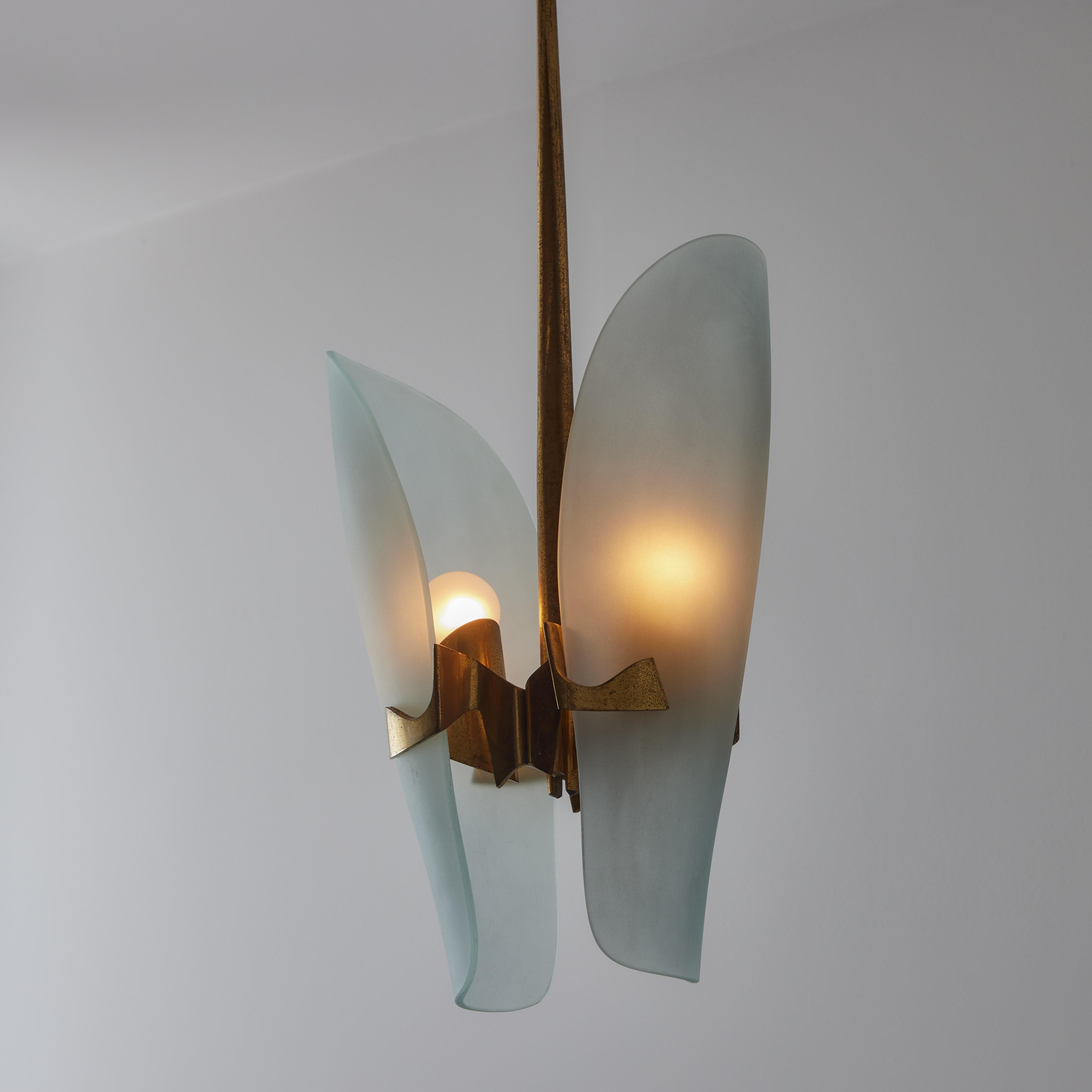 Lampe à suspension modèle 1636 de Max Ingrand pour Fontana Arte Bon état - En vente à Los Angeles, CA