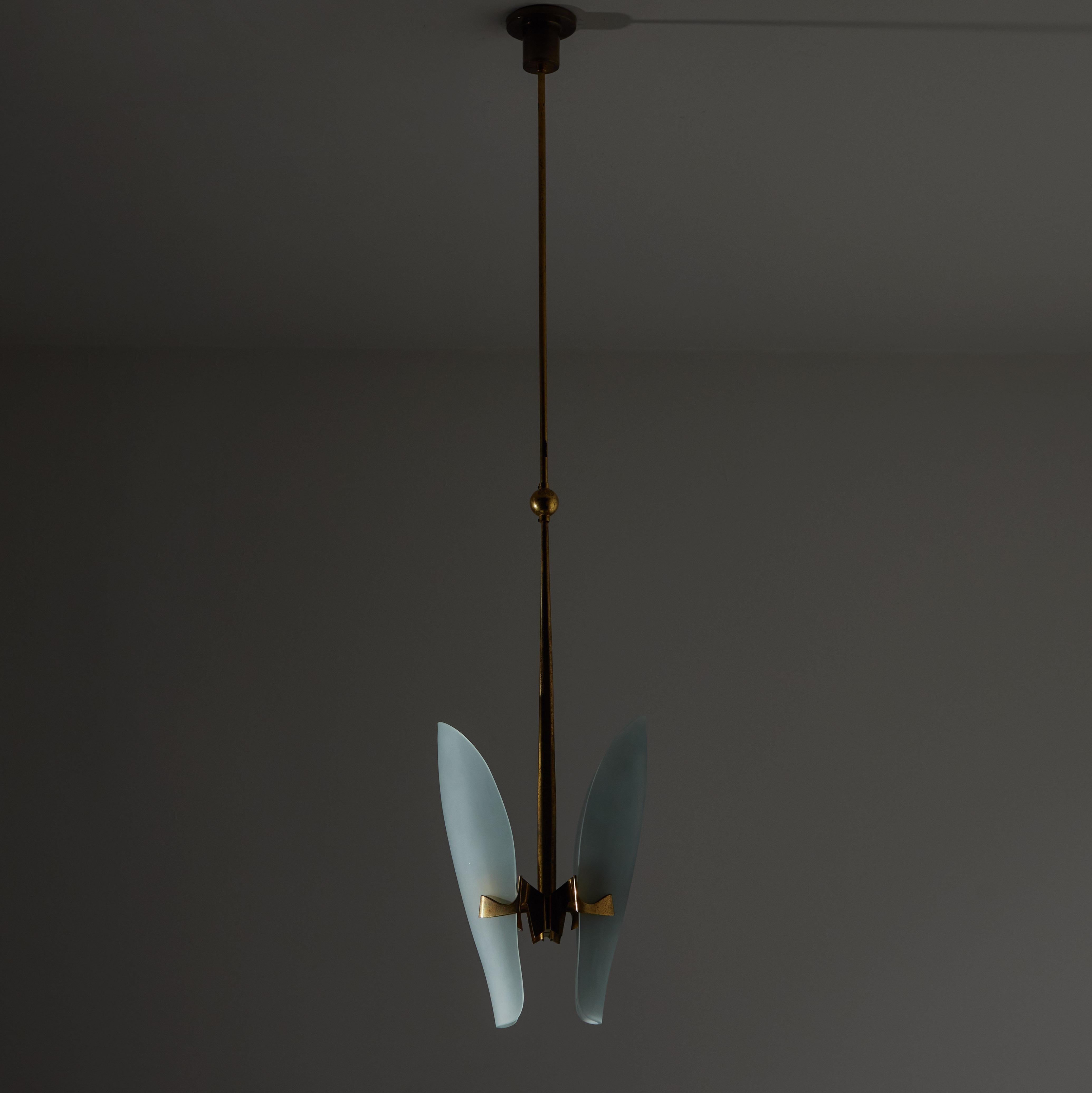 Lampe à suspension modèle 1636 de Max Ingrand pour Fontana Arte en vente 1
