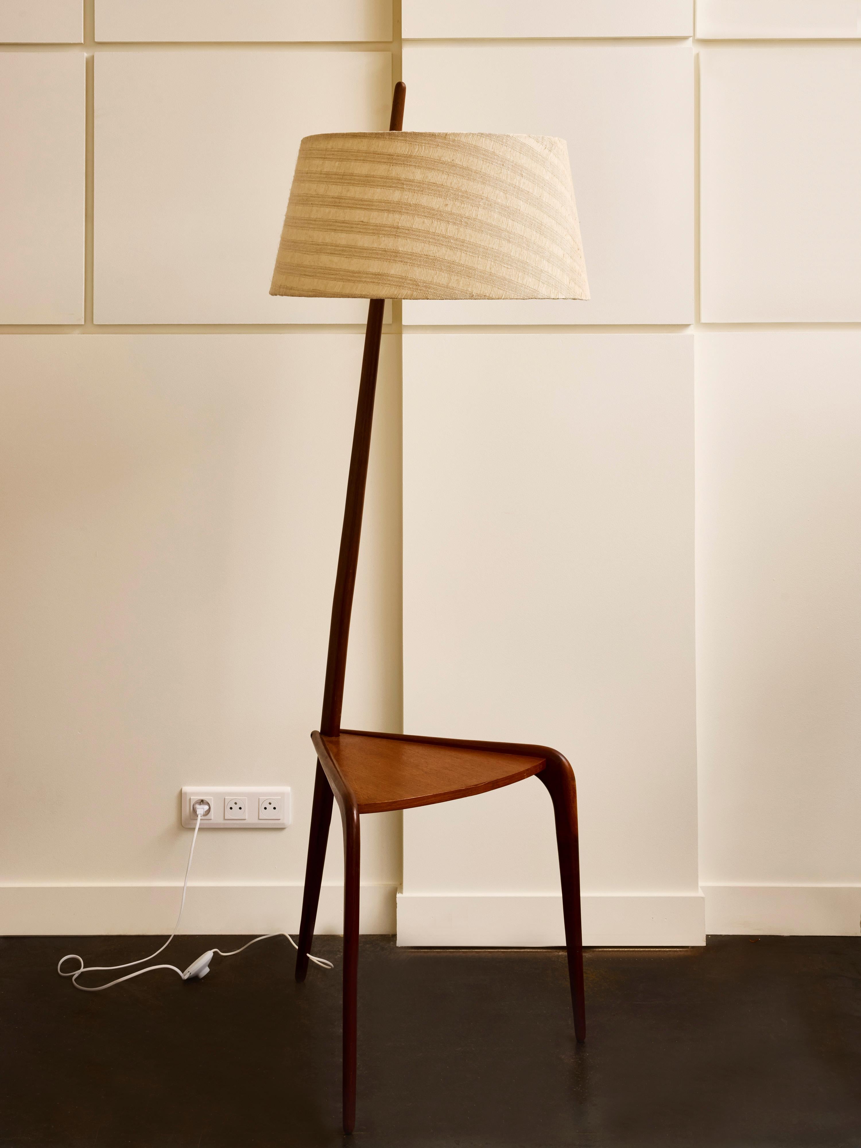 Lámpara de pie Model 167.A82 de Rispal, Francia, años 50 Moderno de mediados de siglo en venta