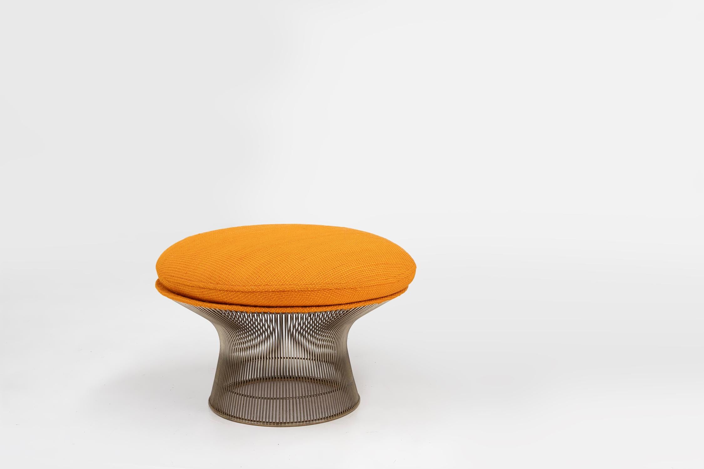 Conjunto de butaca y otomana Model 1705 de Warren Platner para Knoll, EE.UU. 1966 en Bueno estado para la venta en Meulebeke, BE