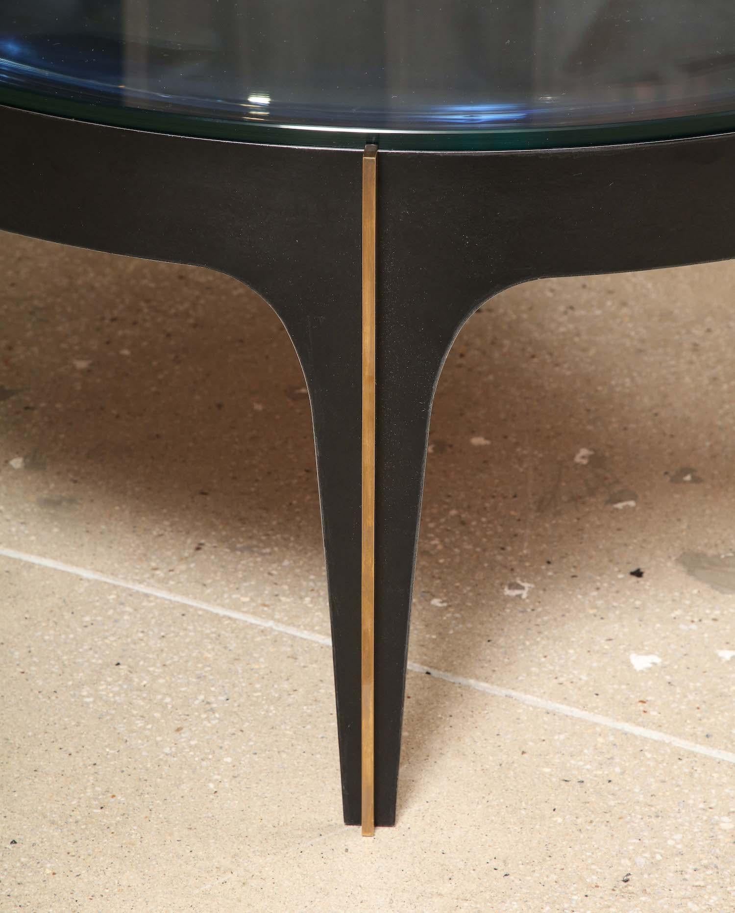 Mid-20th Century Model 1744, Circular Cocktail Table by Max Ingrand for Fontana Arte For Sale