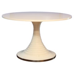 Vintage Model 180 Dining Table in White Lacquered Rosewood by Carlo De Carli for Sormani